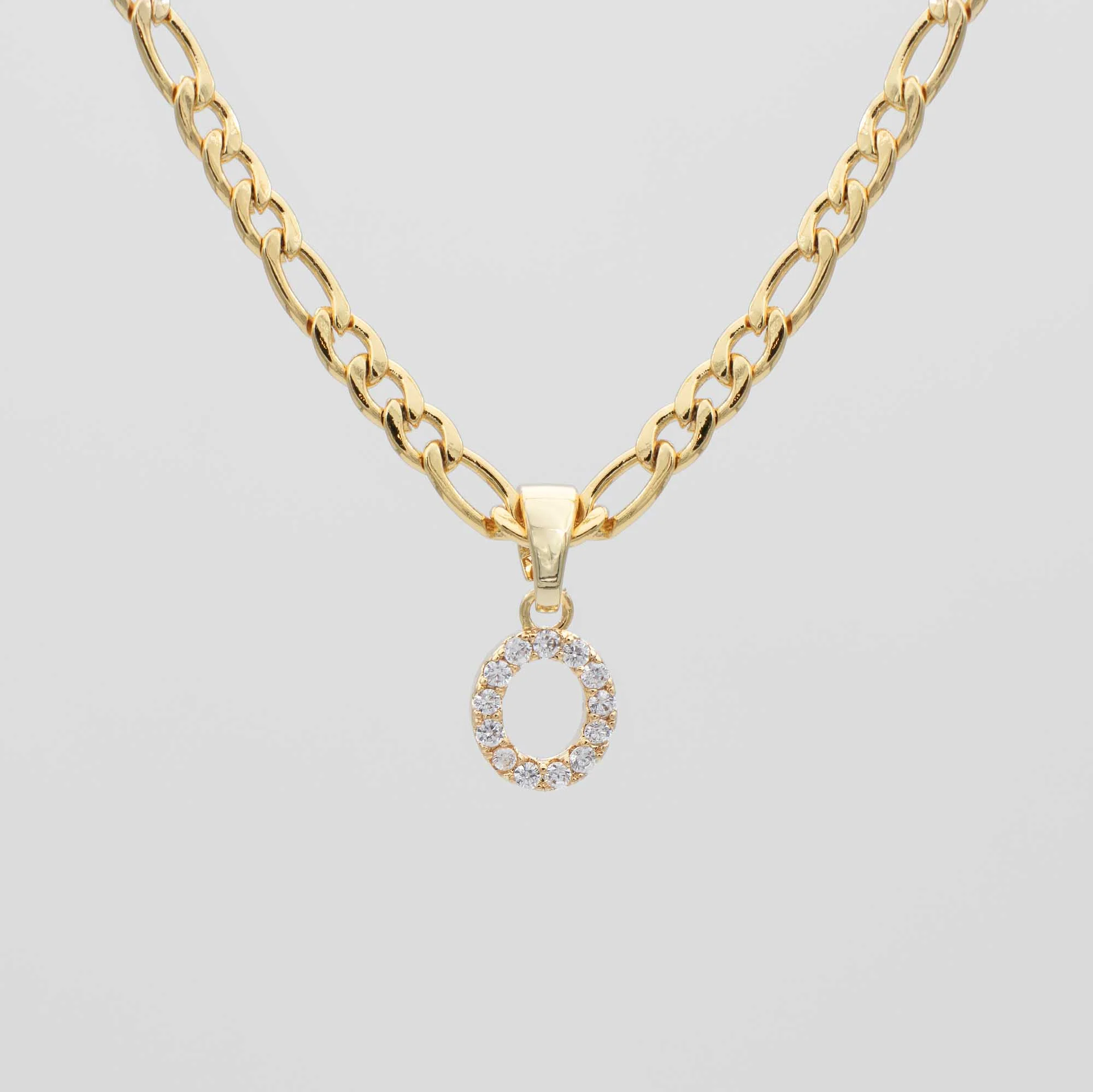 Pave Initial Necklace | Figaro - Image 13