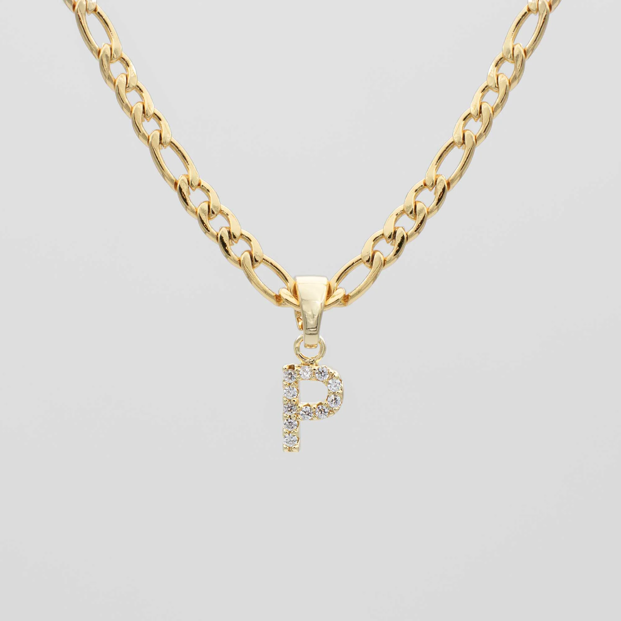Pave Initial Necklace | Figaro - Image 14
