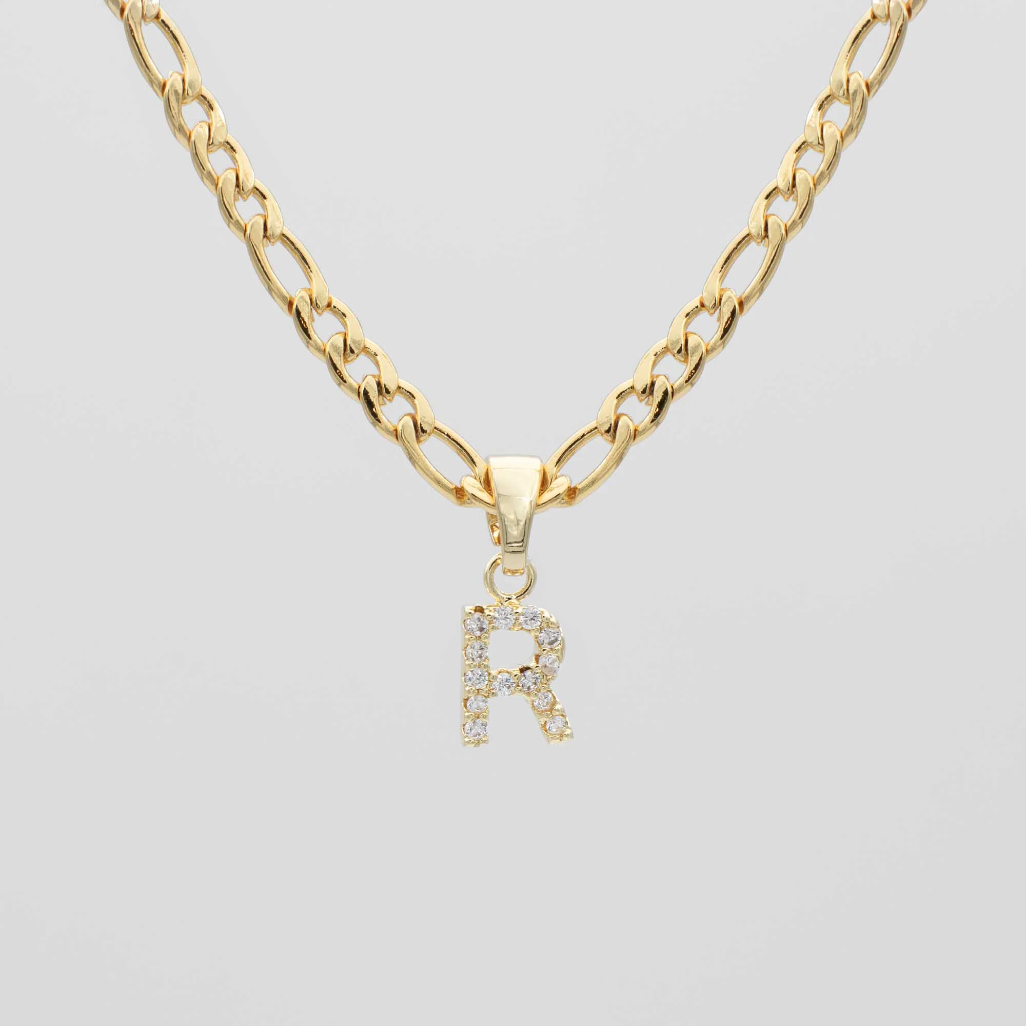Pave Initial Necklace | Figaro - Image 16