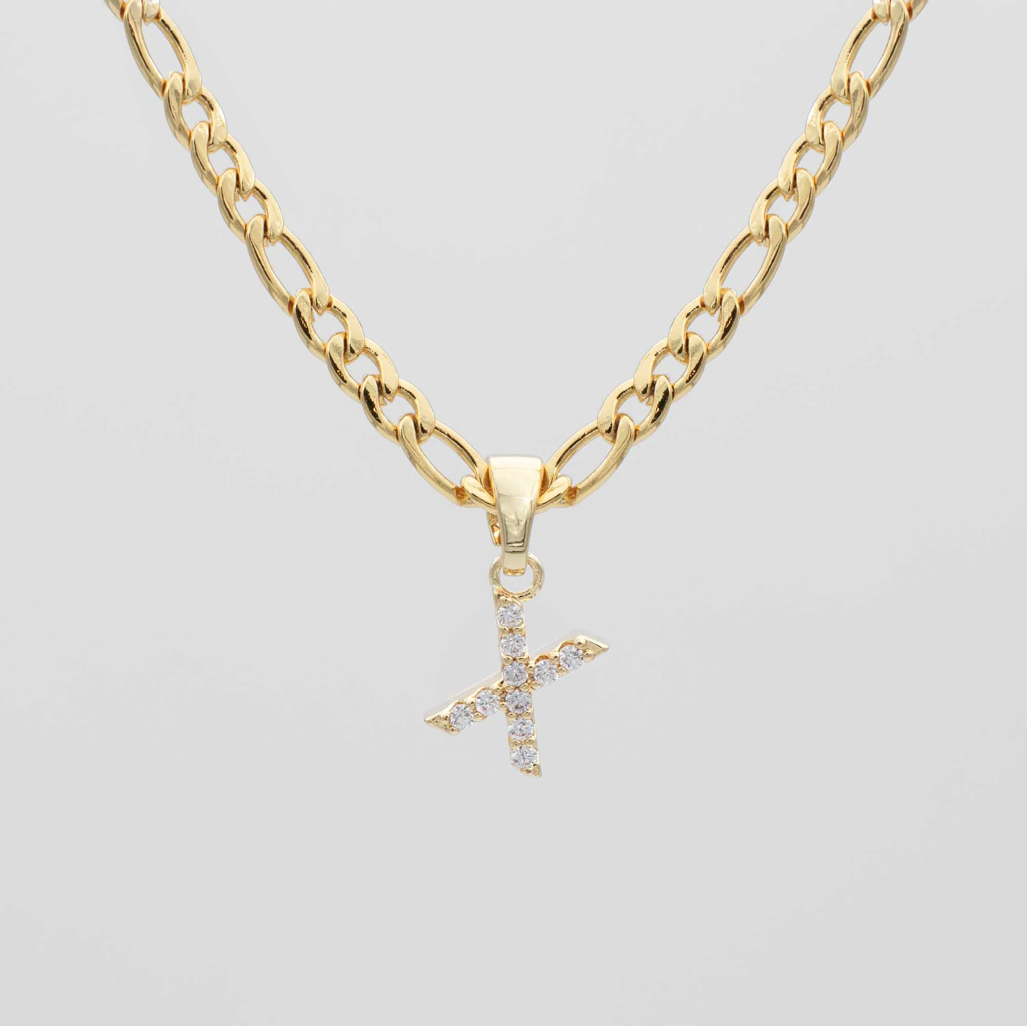 Pave Initial Necklace | Figaro - Image 21