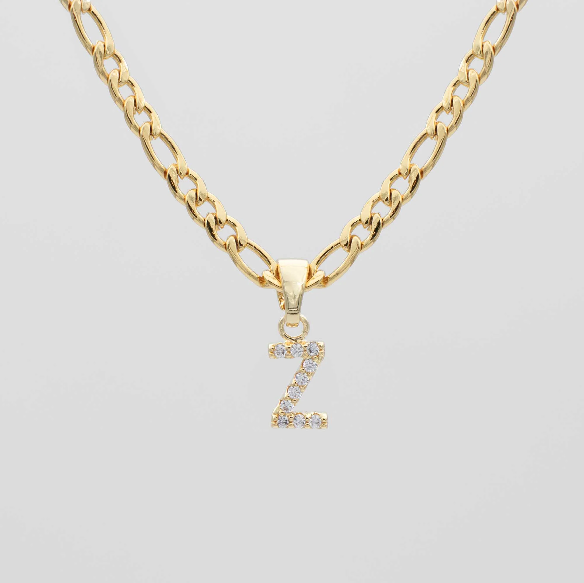 Pave Initial Necklace | Figaro - Image 23