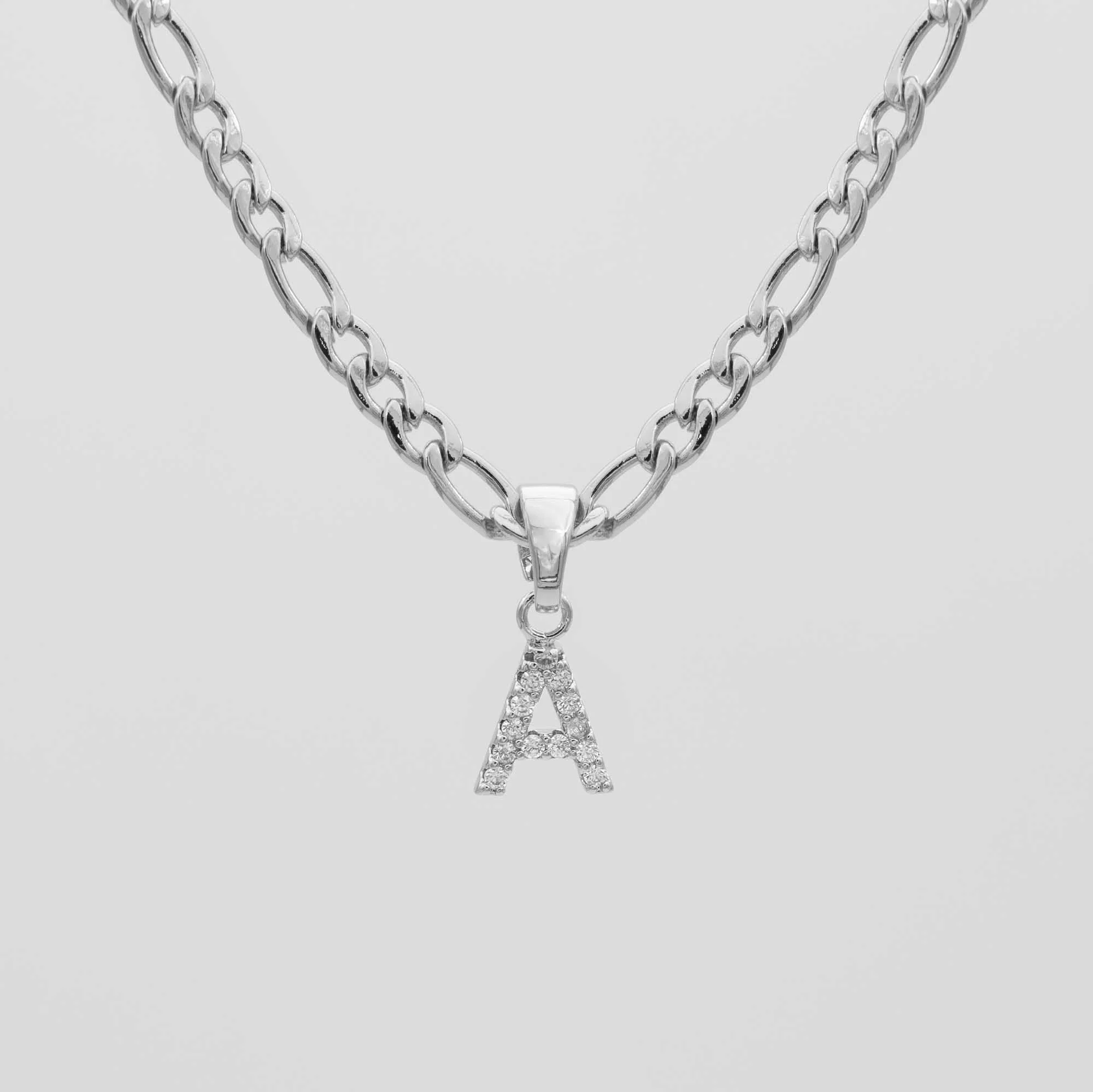 Pave Initial Necklace | Figaro - Image 24