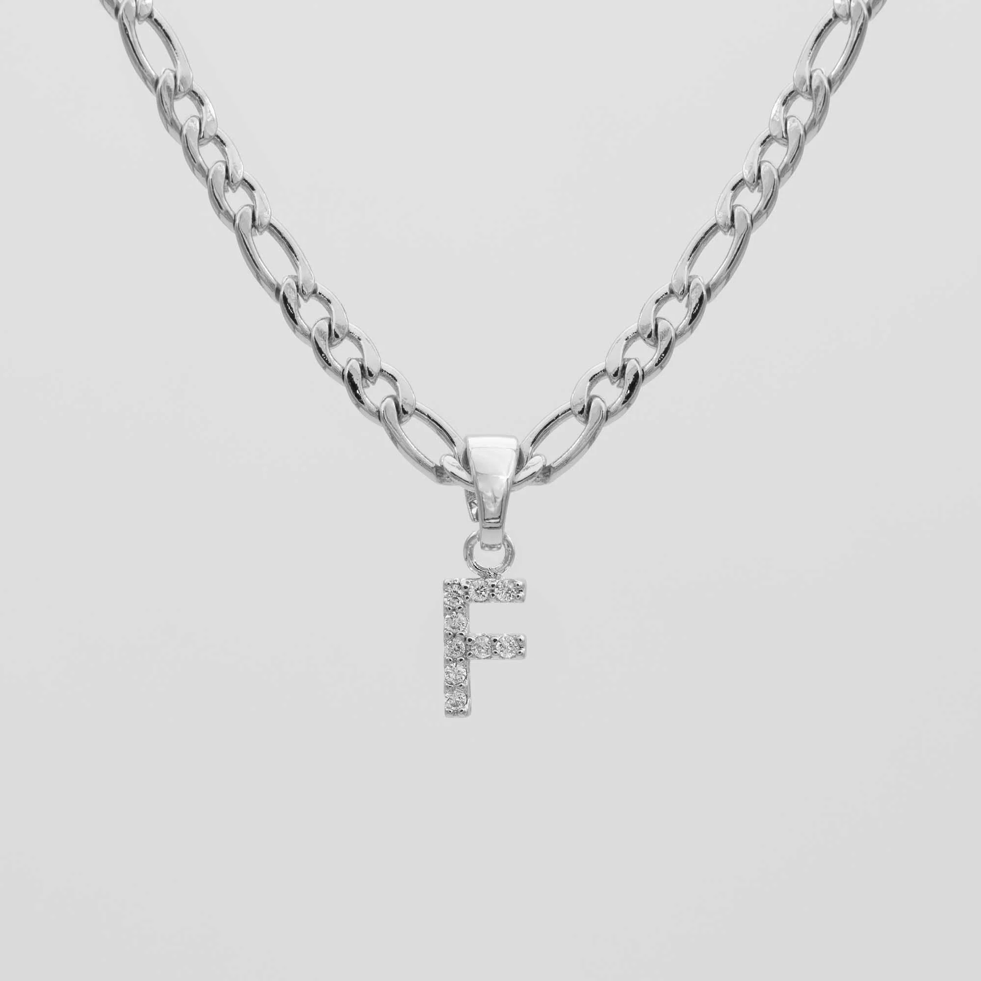 Pave Initial Necklace | Figaro - Image 27
