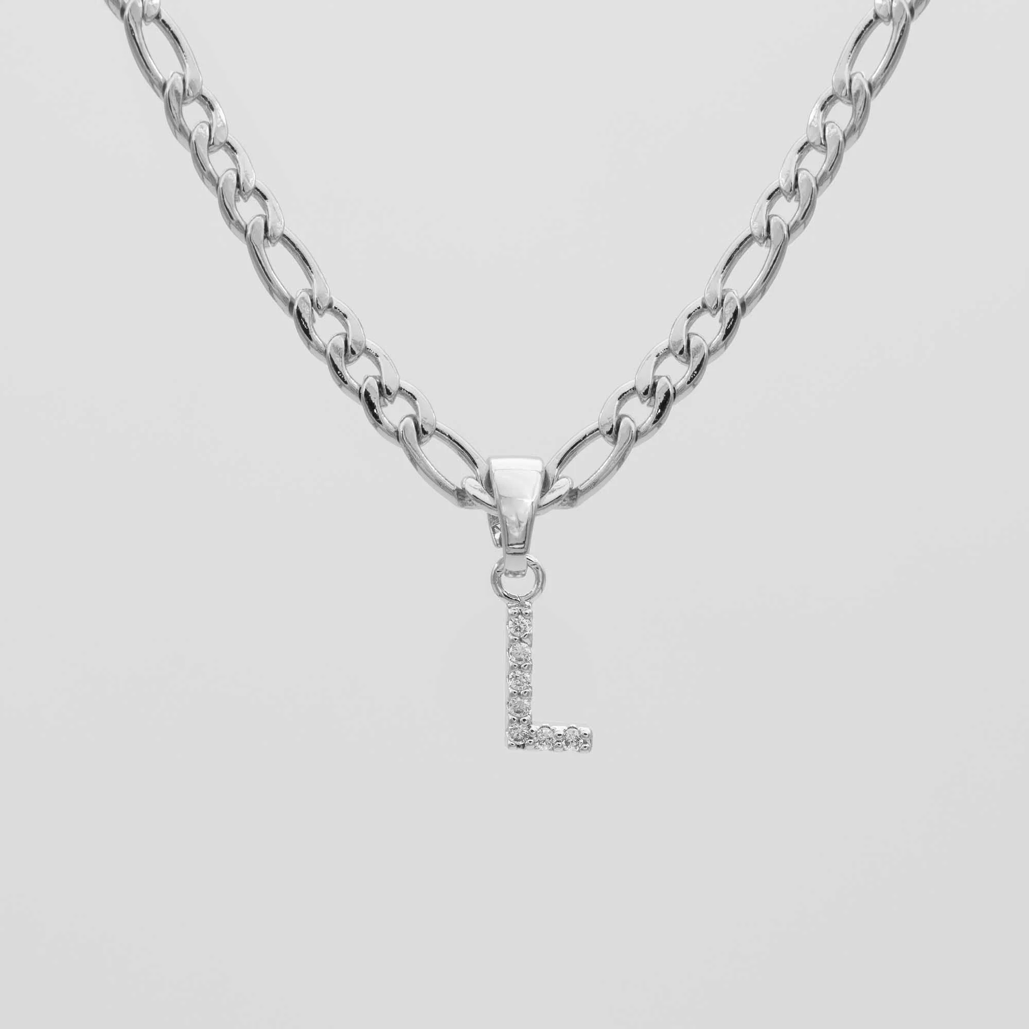 Pave Initial Necklace | Figaro - Image 31