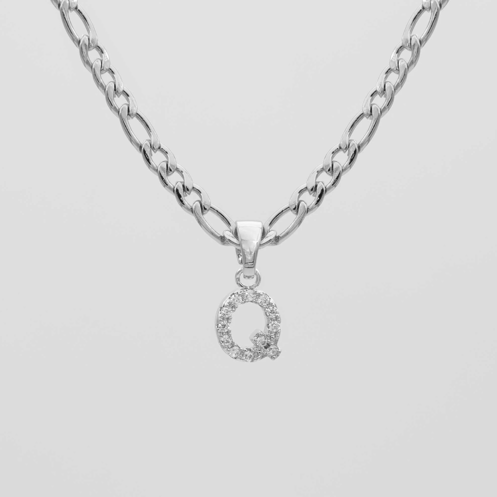 Pave Initial Necklace | Figaro - Image 35