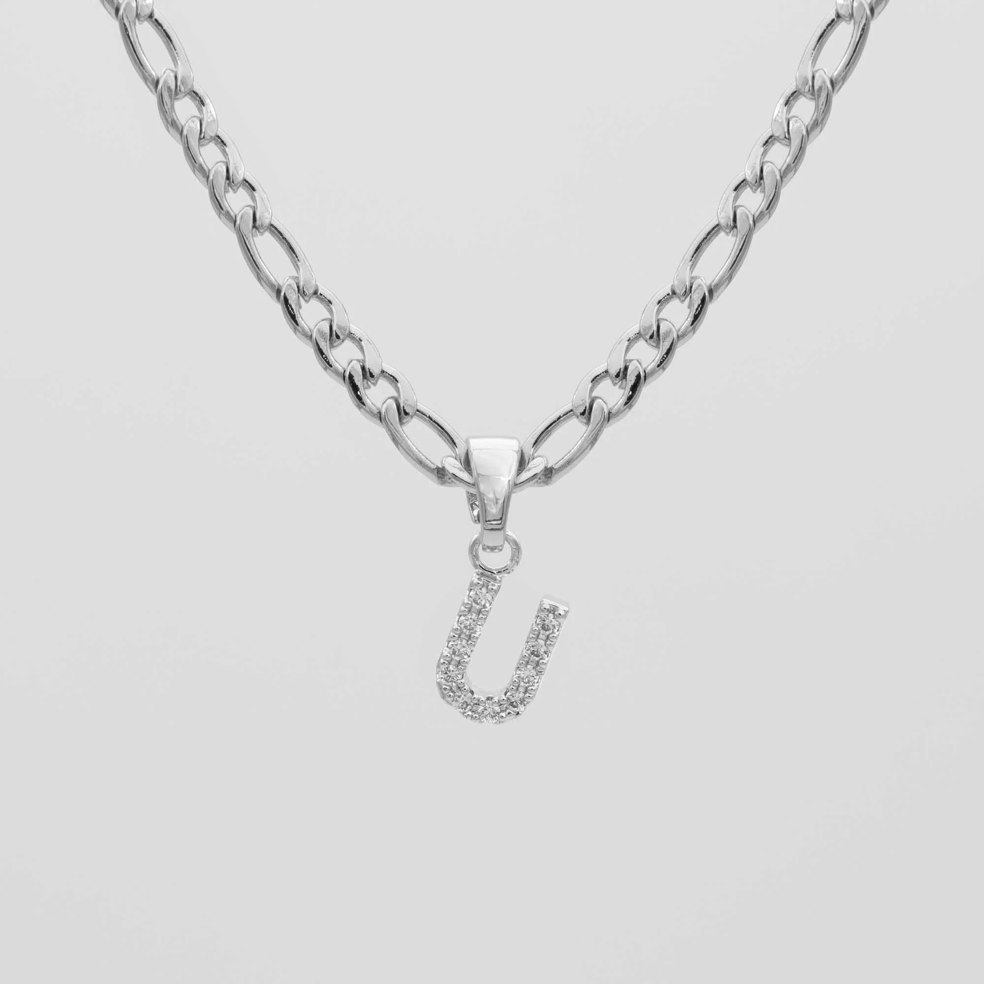 Pave Initial Necklace | Figaro - Image 38