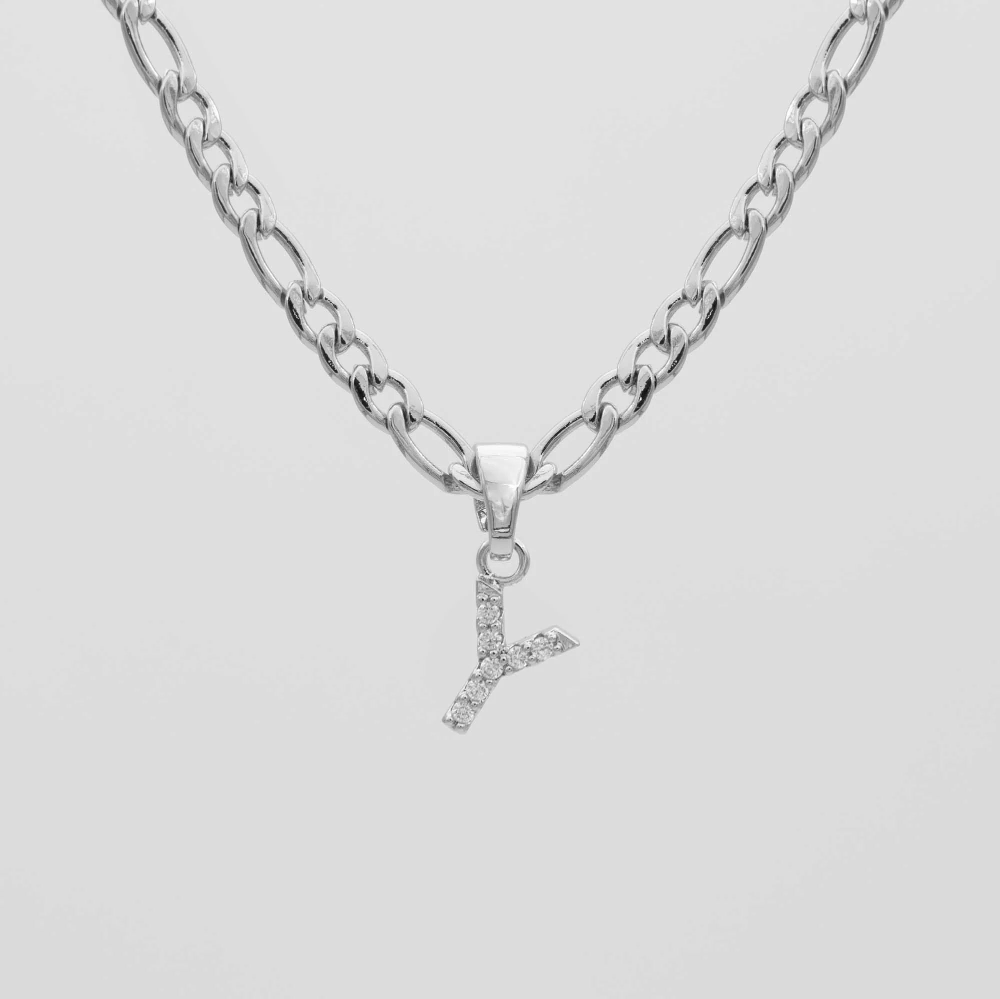Pave Initial Necklace | Figaro - Image 42