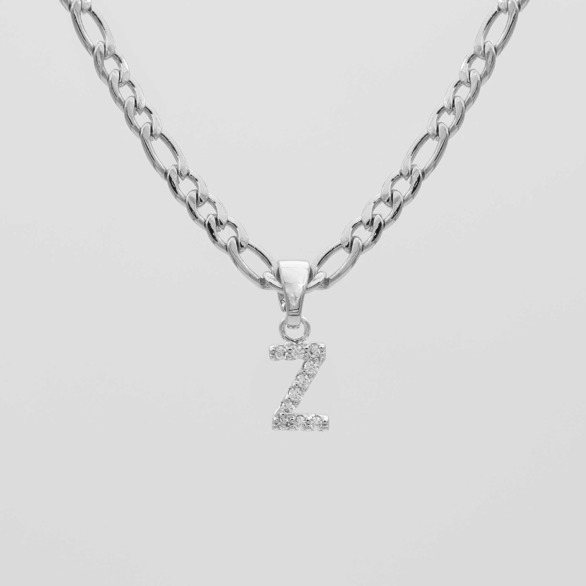 Pave Initial Necklace | Figaro - Image 43