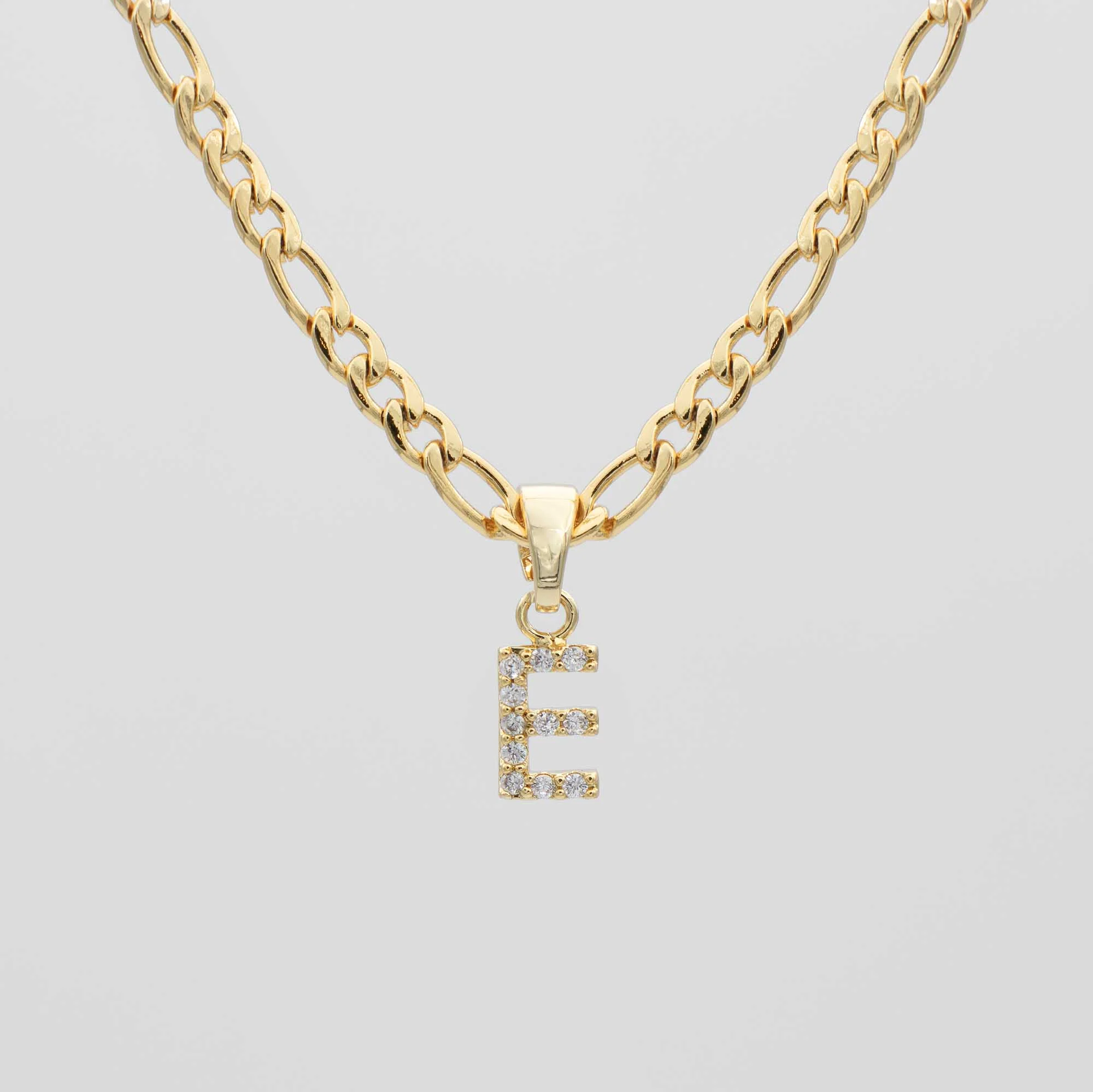 Pave Initial Necklace | Figaro - Image 6