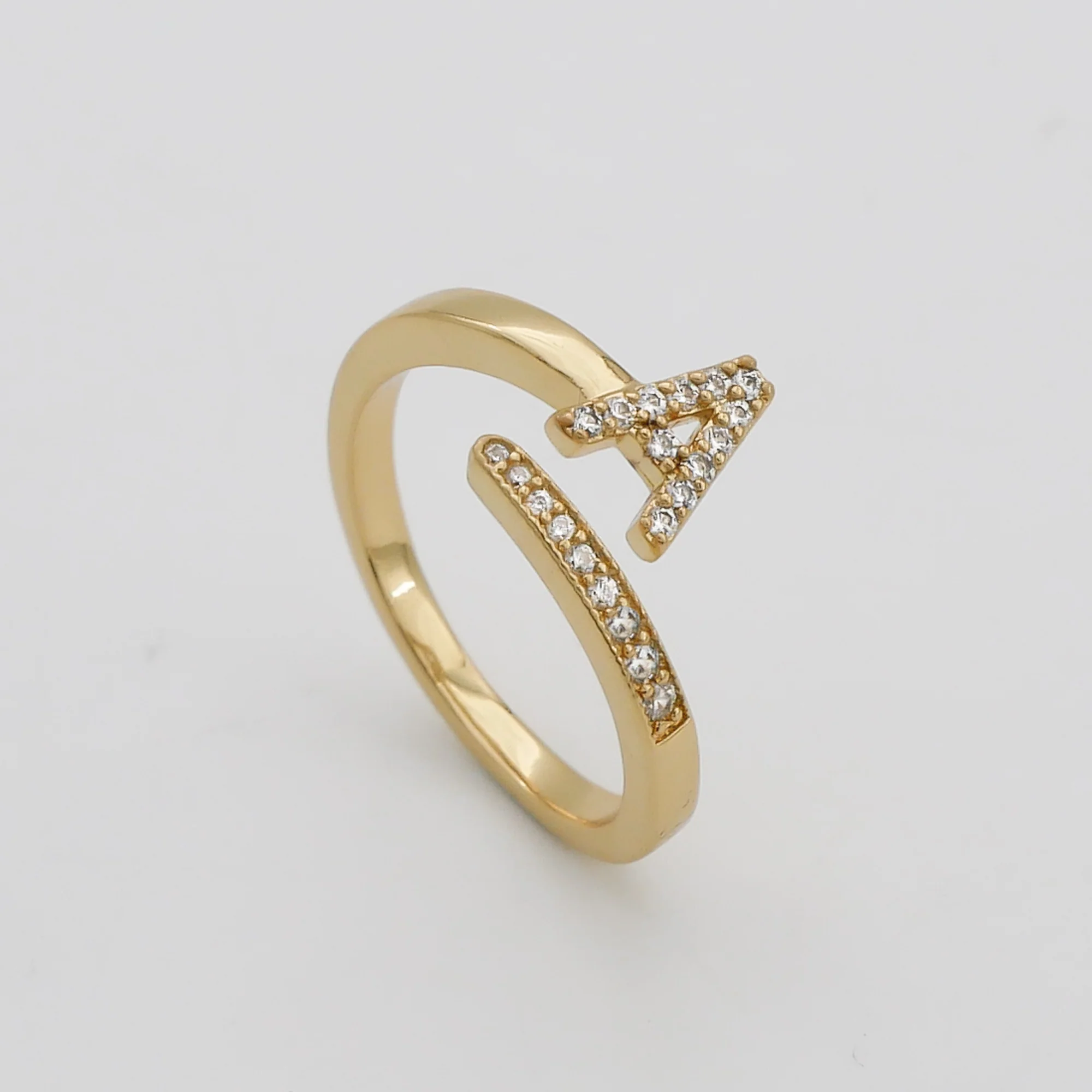 Pave Initial Ring