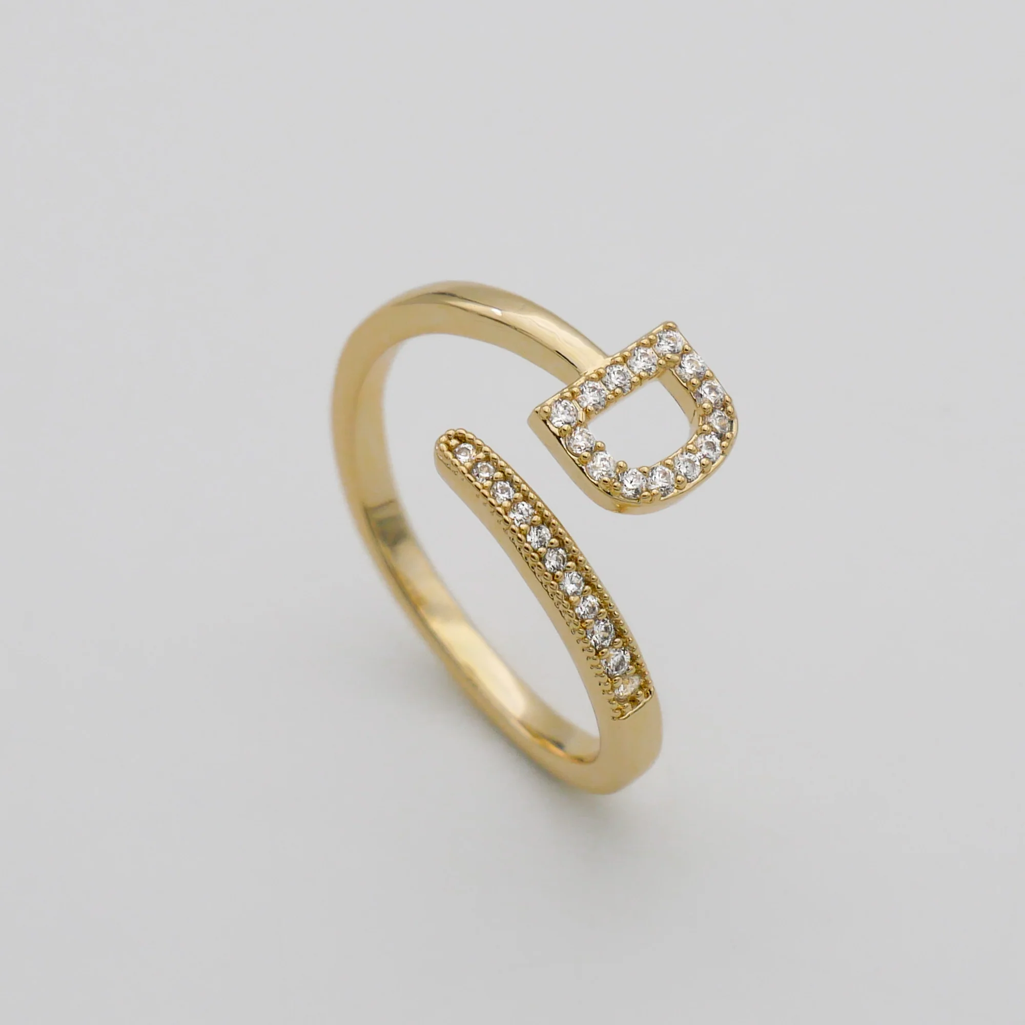 Pave Initial Ring - Image 10
