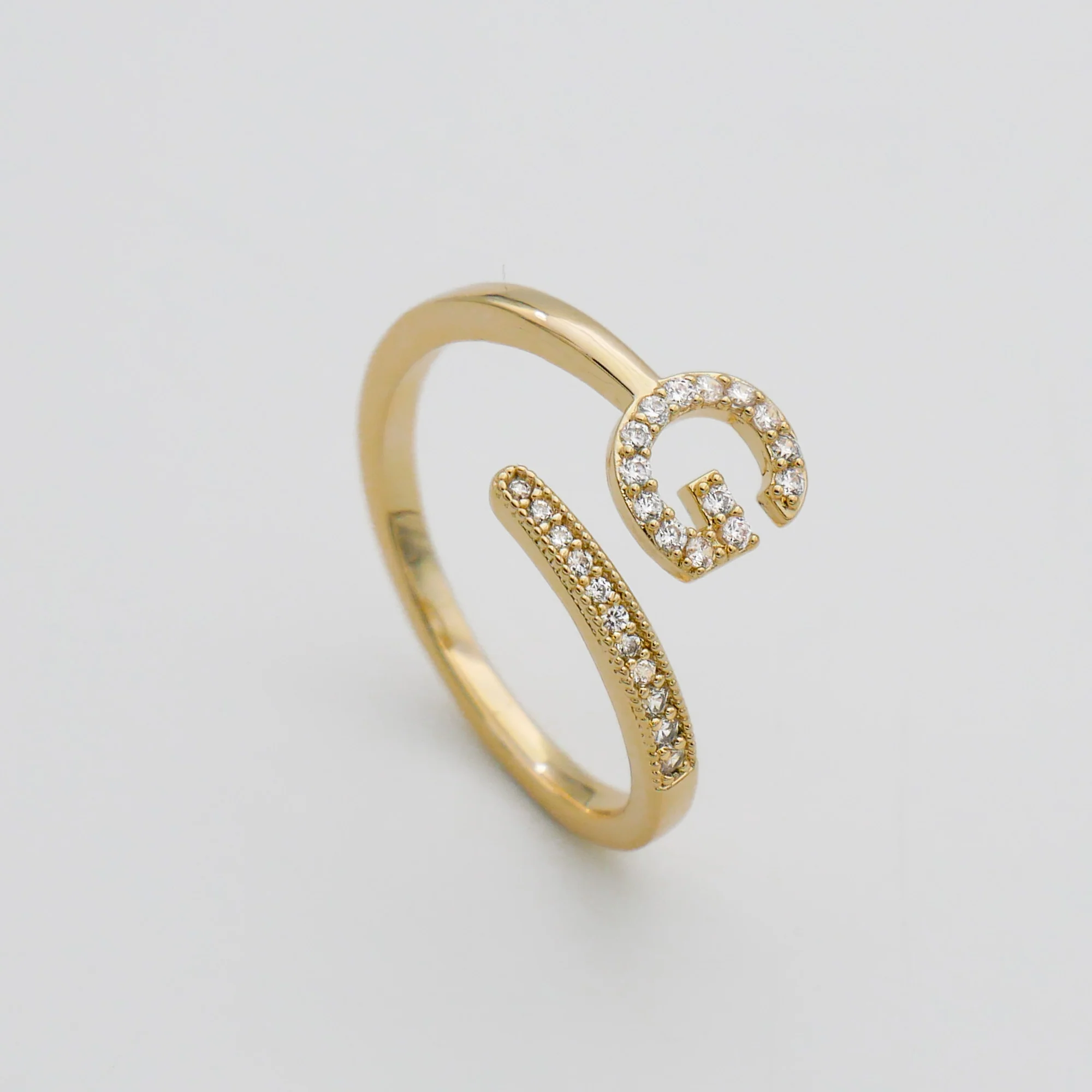 Pave Initial Ring - Image 13