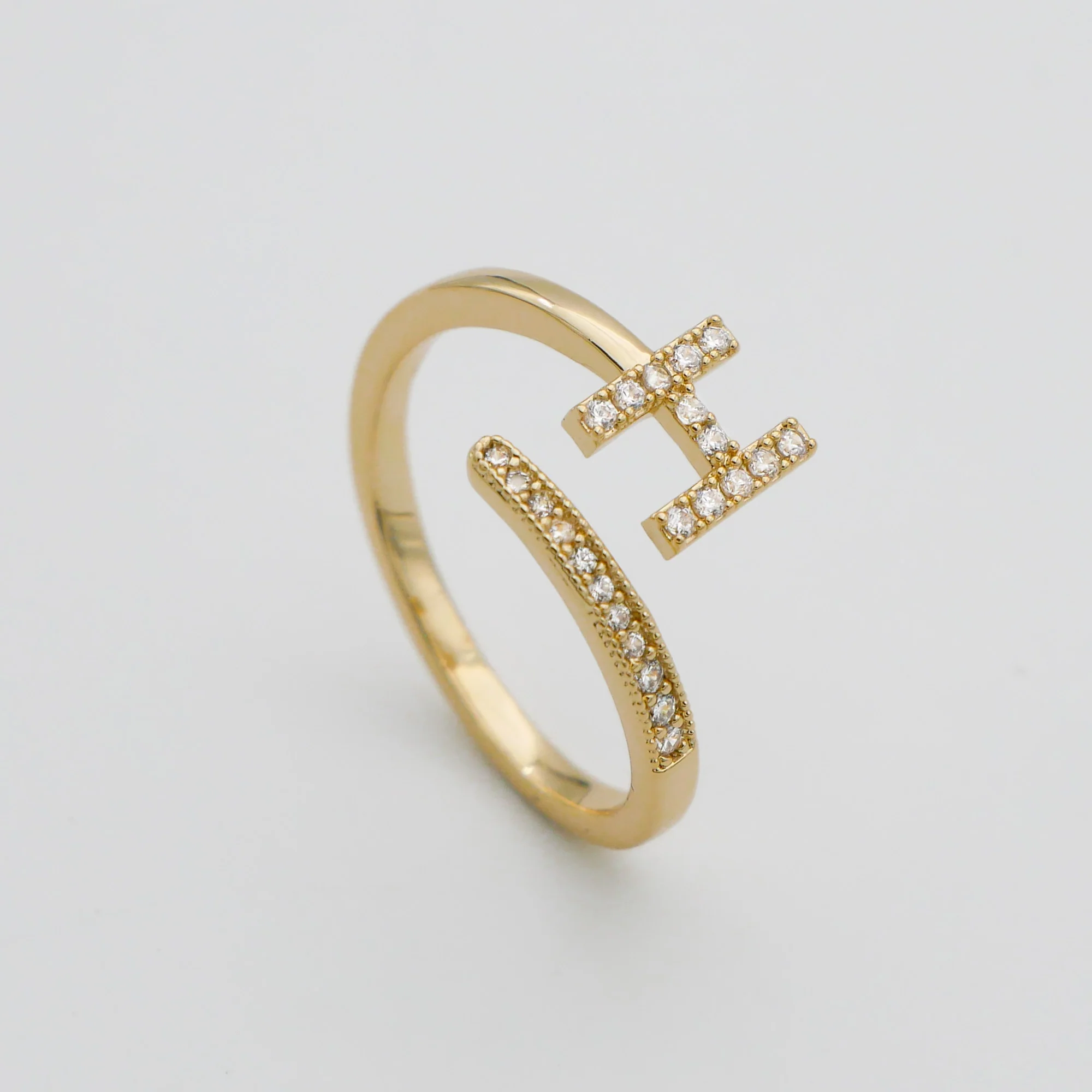 Pave Initial Ring - Image 14