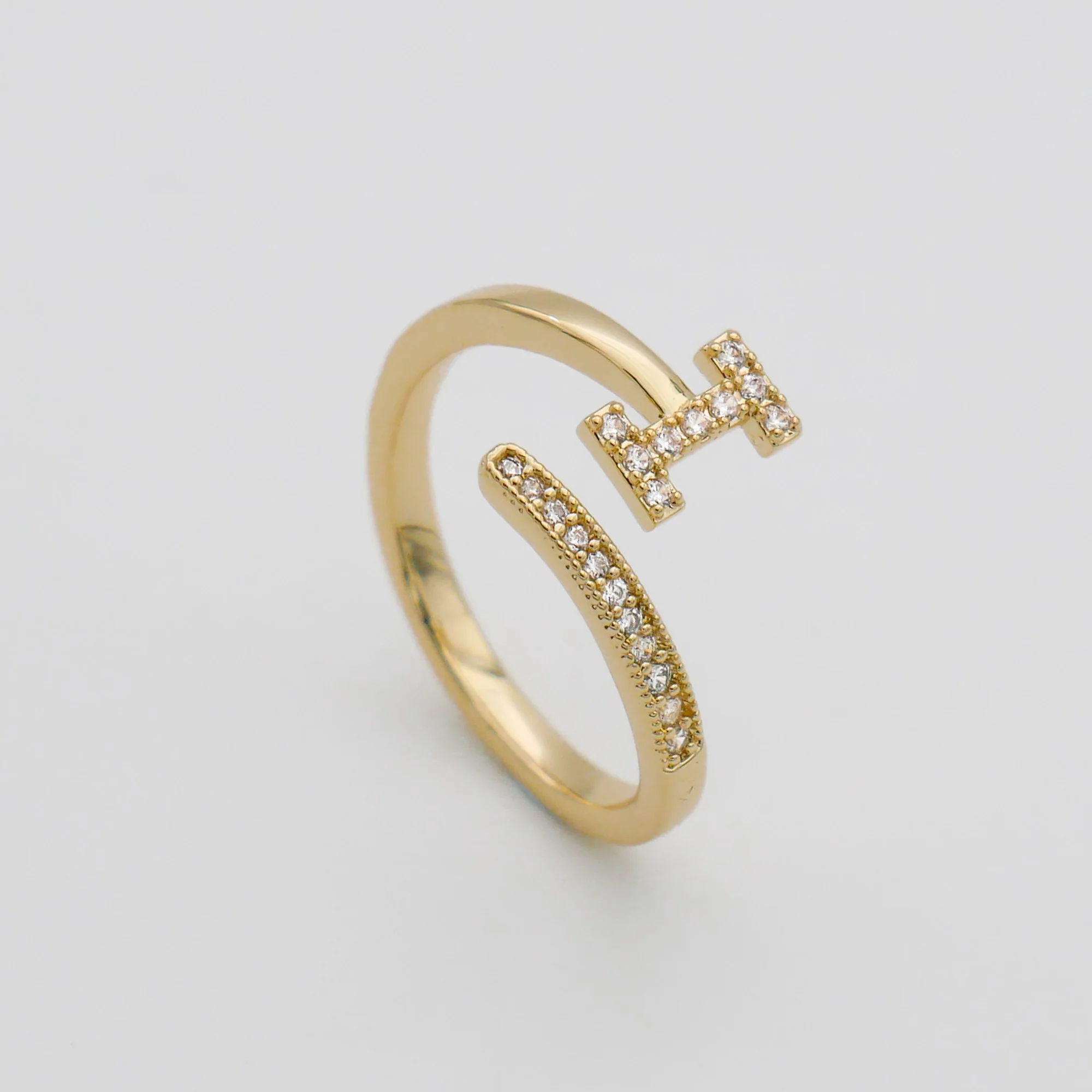 Pave Initial Ring - Image 15