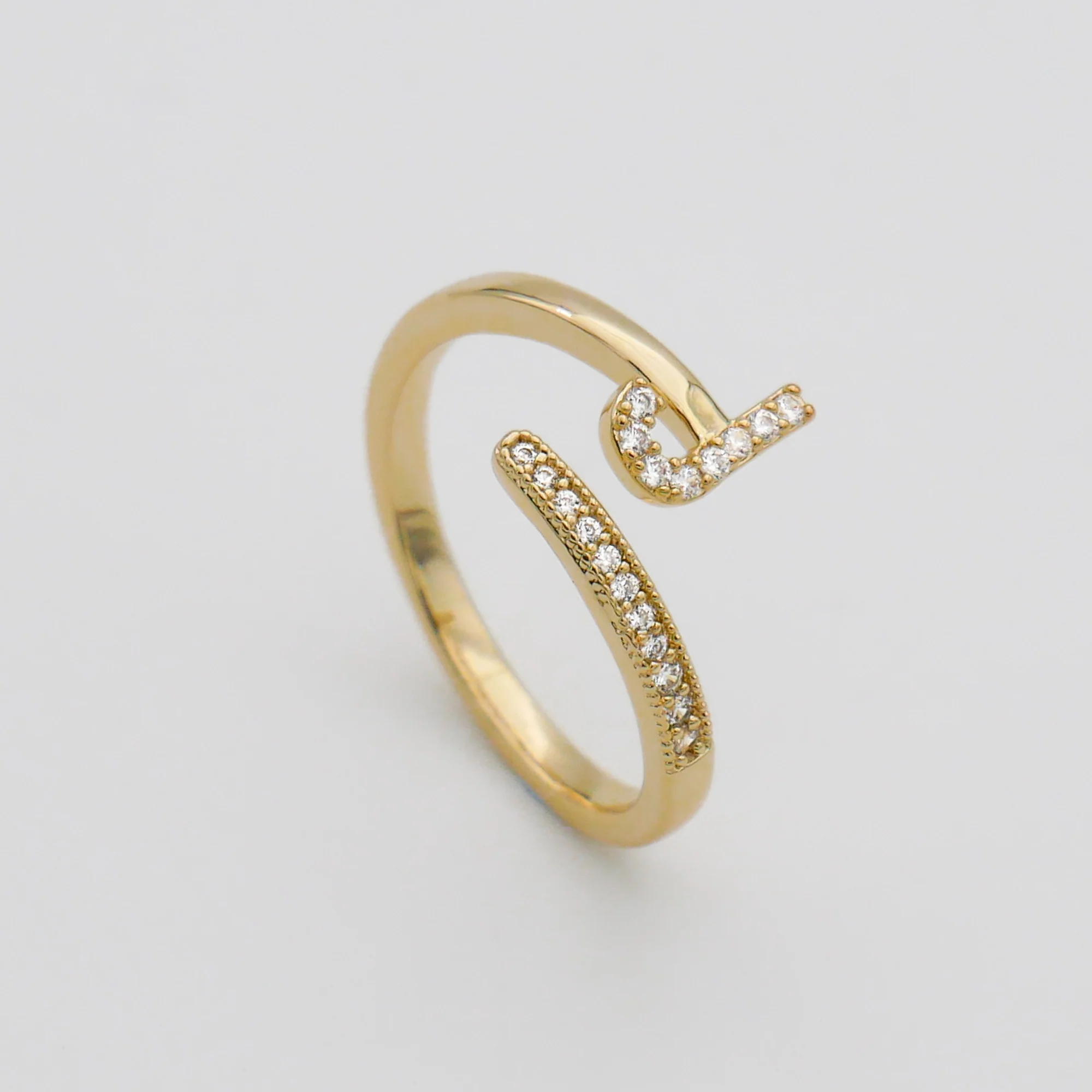 Pave Initial Ring - Image 16