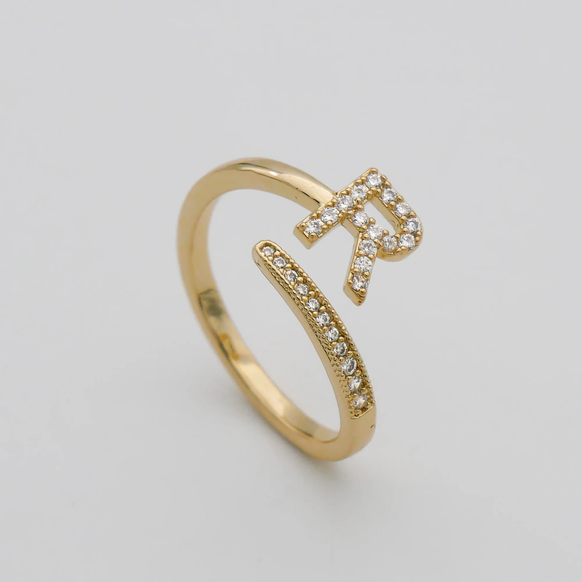 Pave Initial Ring - Image 24