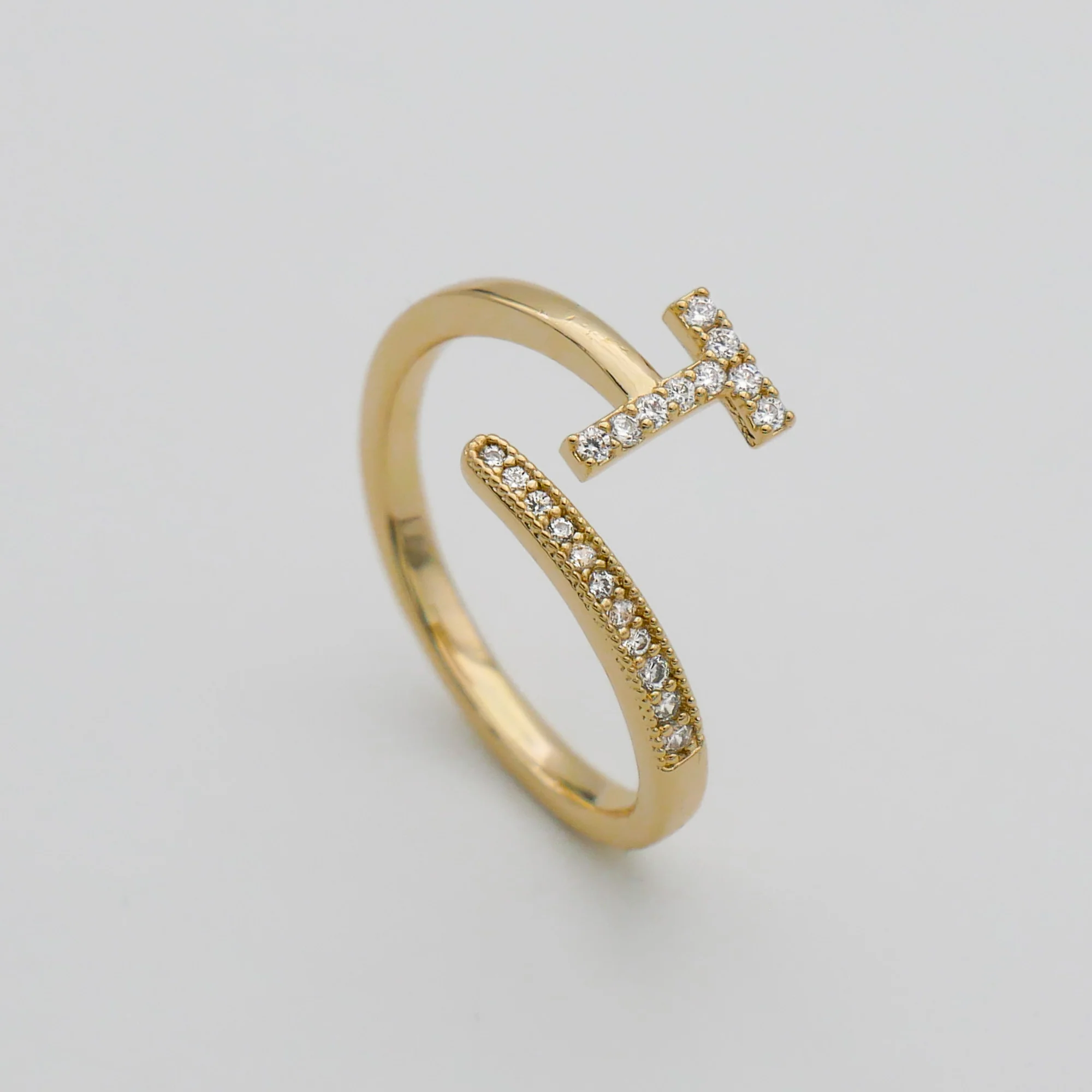 Pave Initial Ring - Image 26