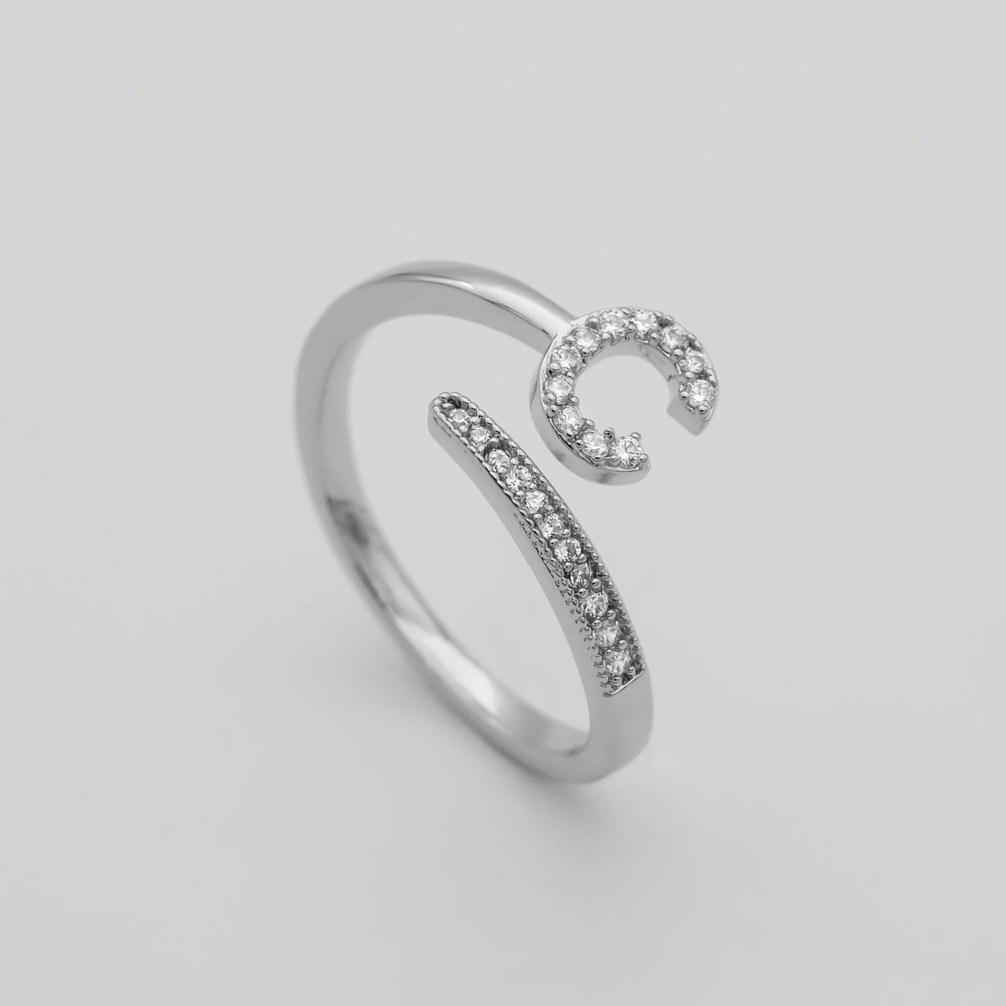 Pave Initial Ring - Image 34