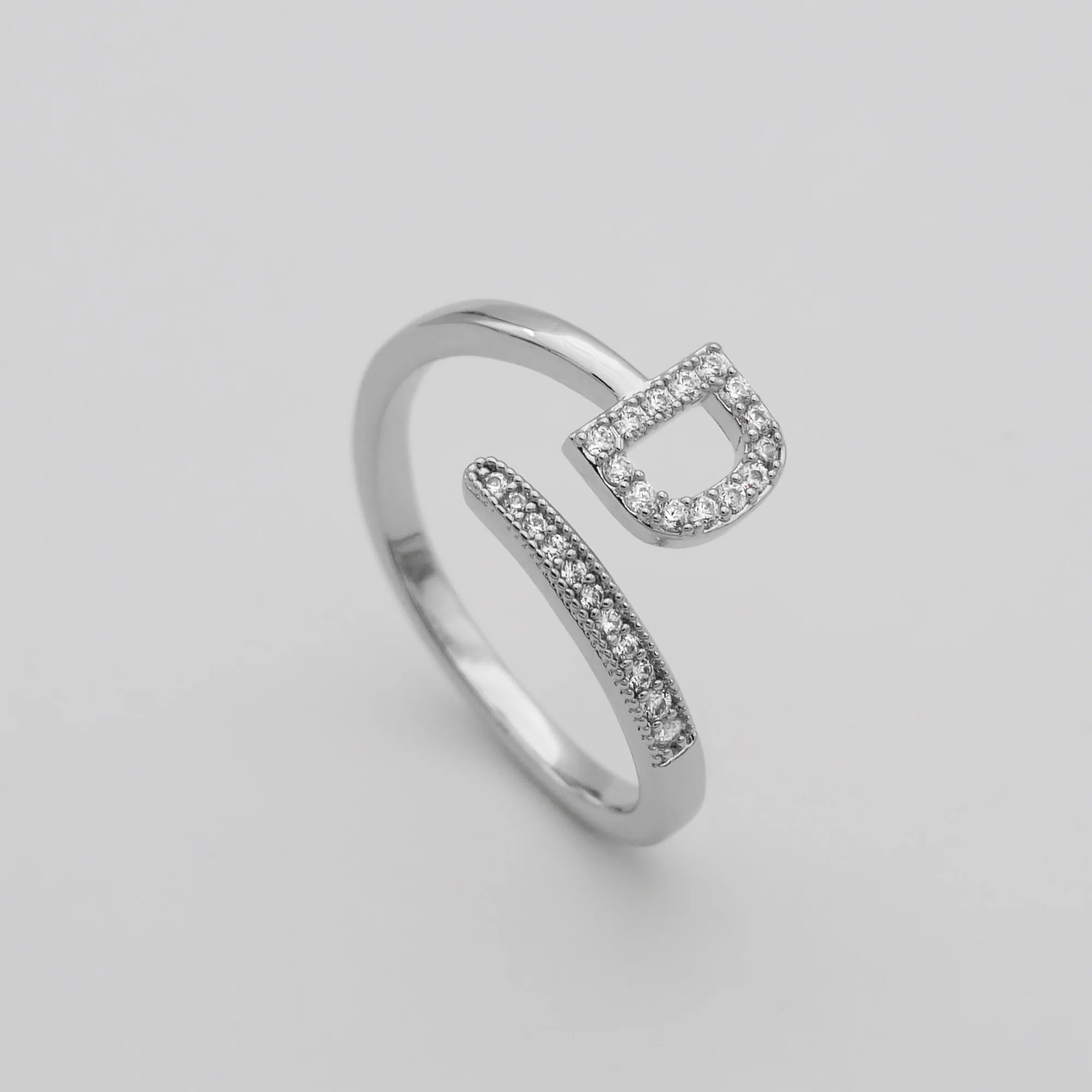 Pave Initial Ring - Image 35