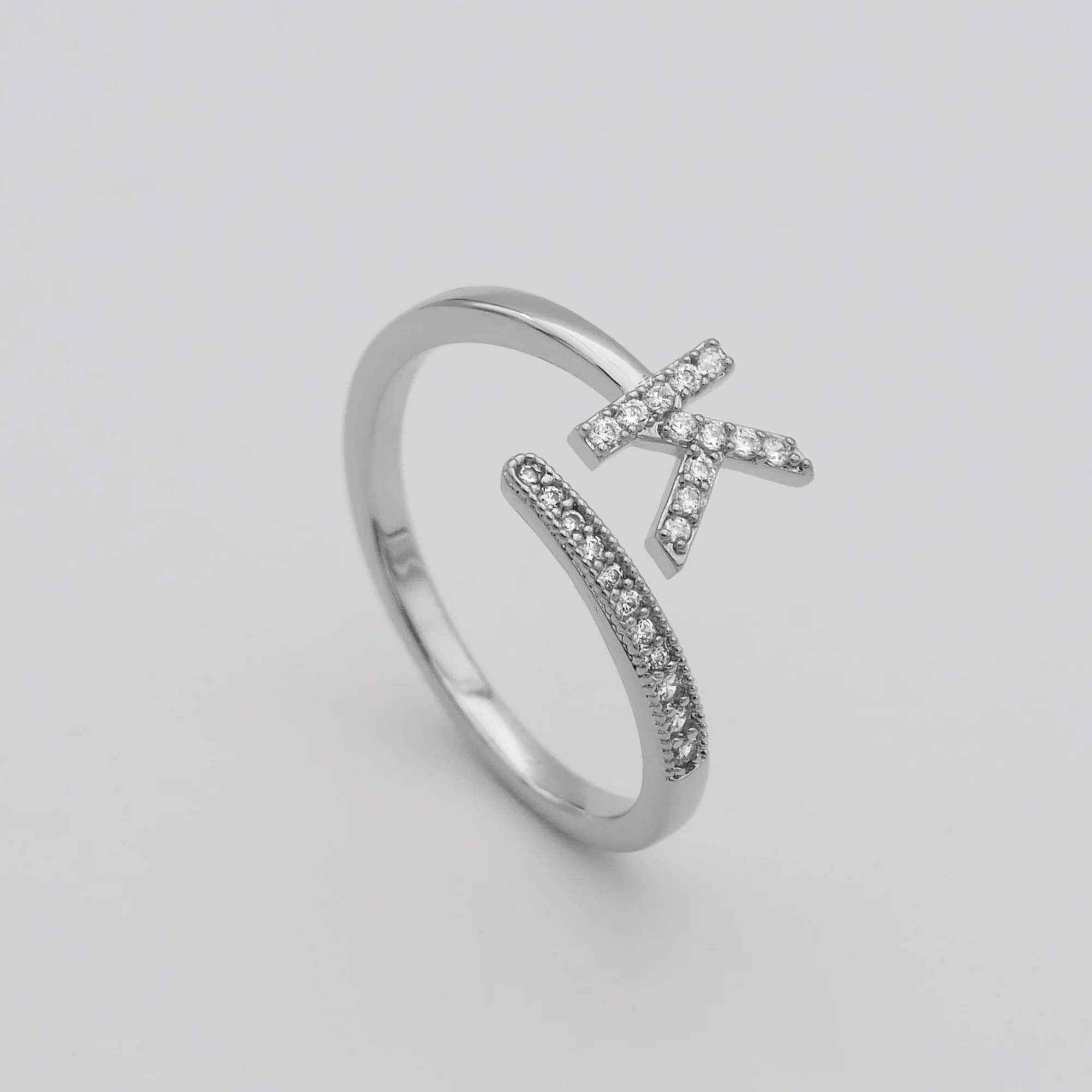 Pave Initial Ring - Image 42