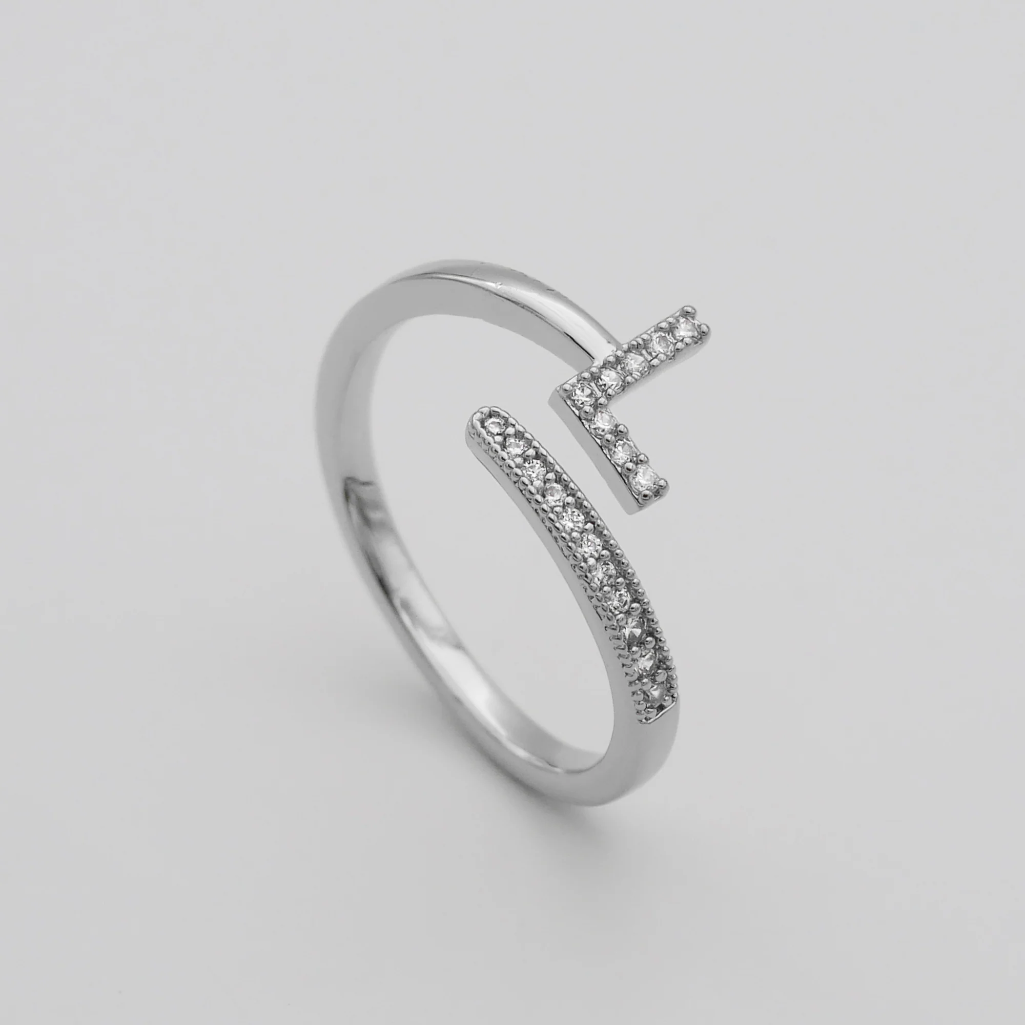 Pave Initial Ring - Image 43