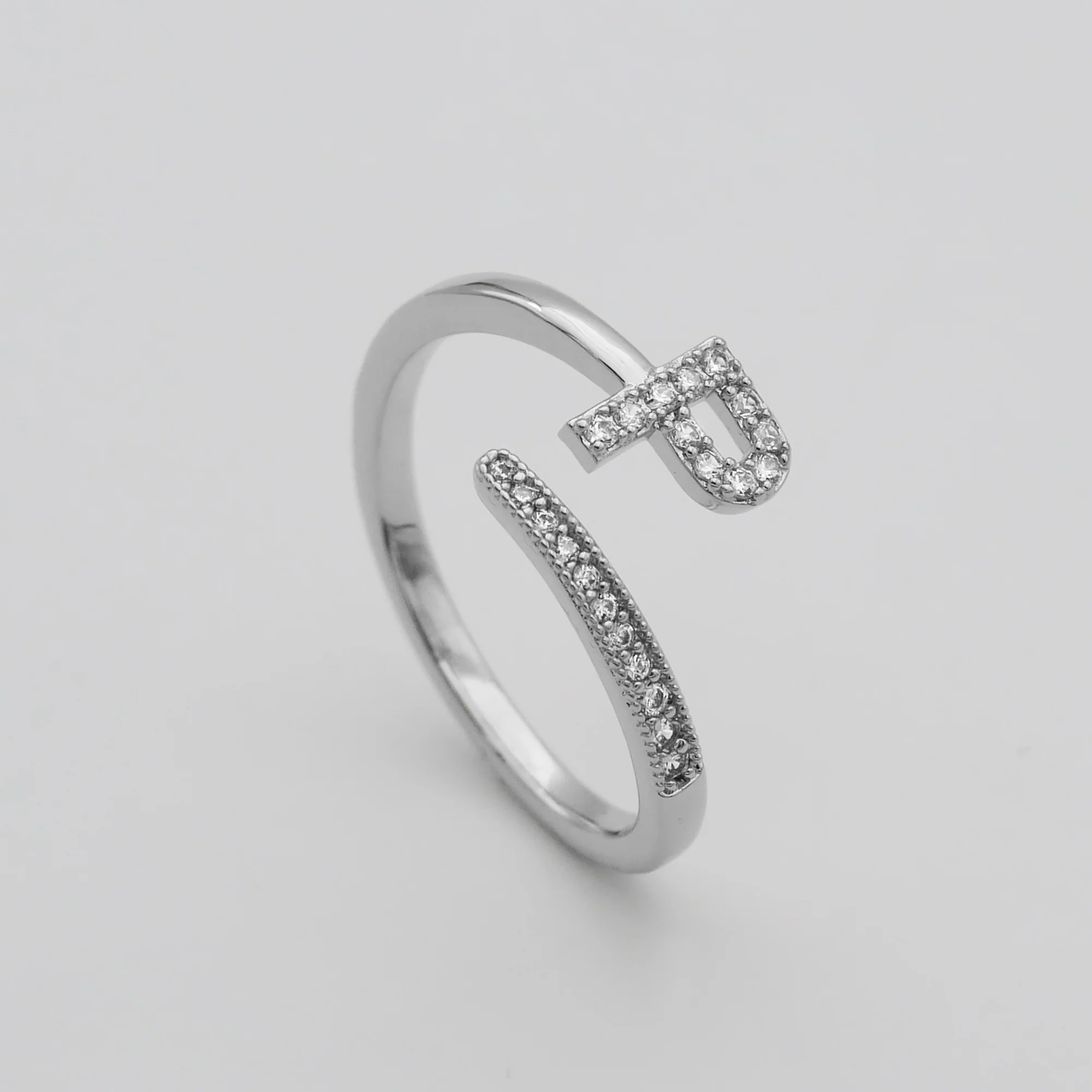 Pave Initial Ring - Image 47