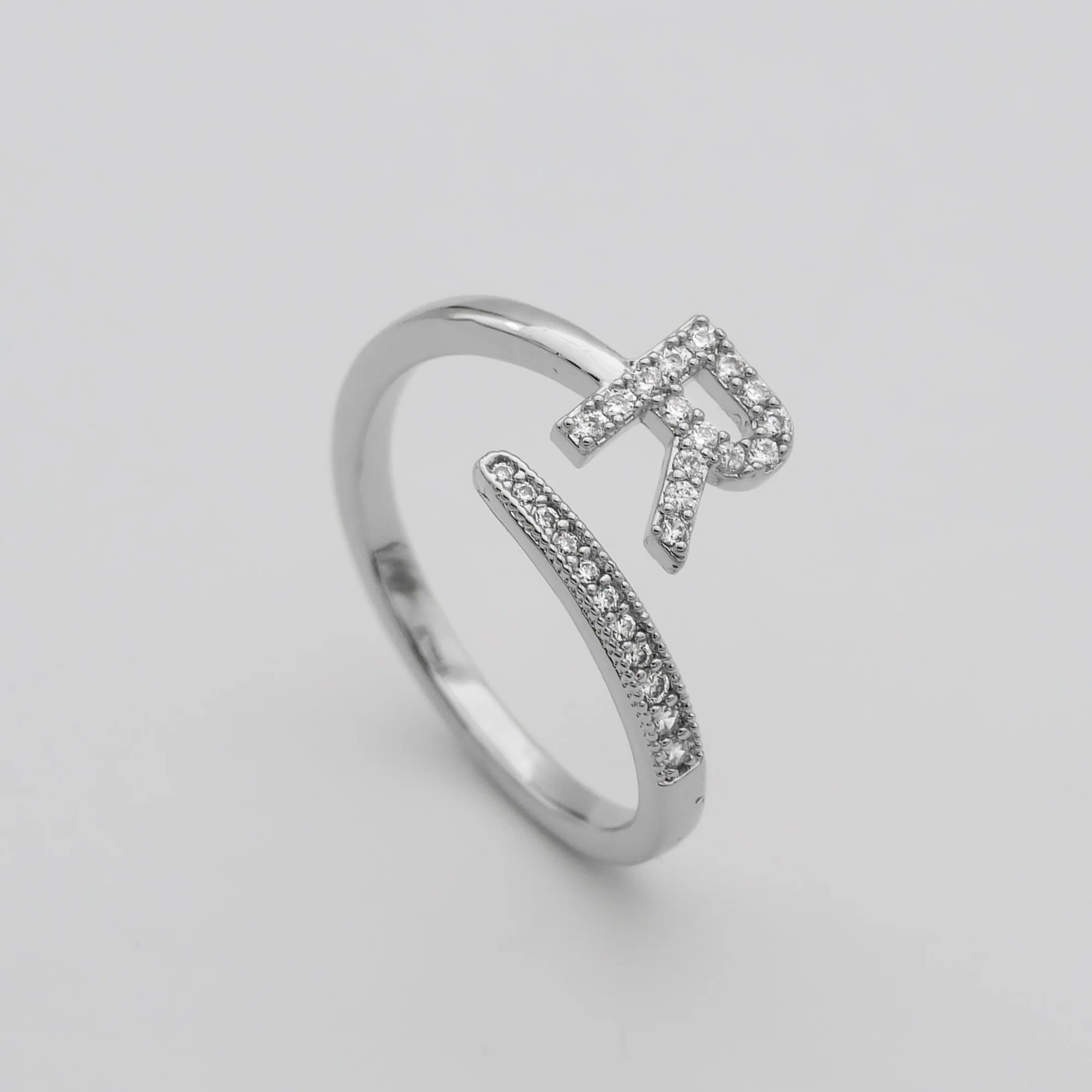 Pave Initial Ring - Image 49
