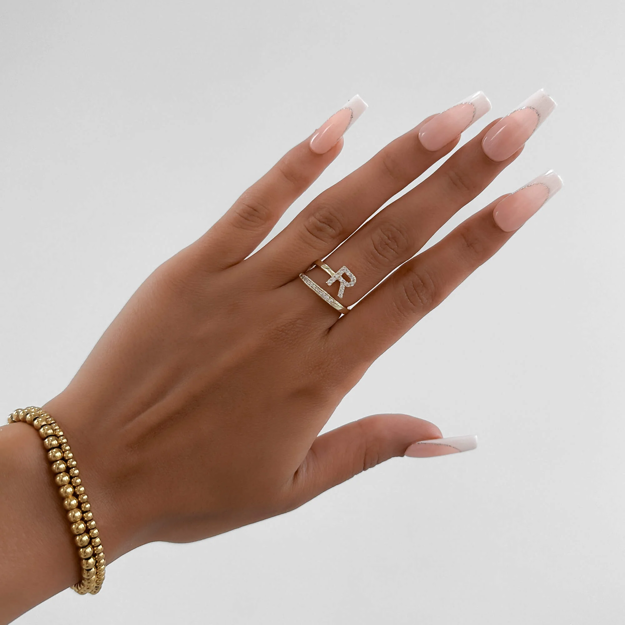 Pave Initial Ring - Image 5