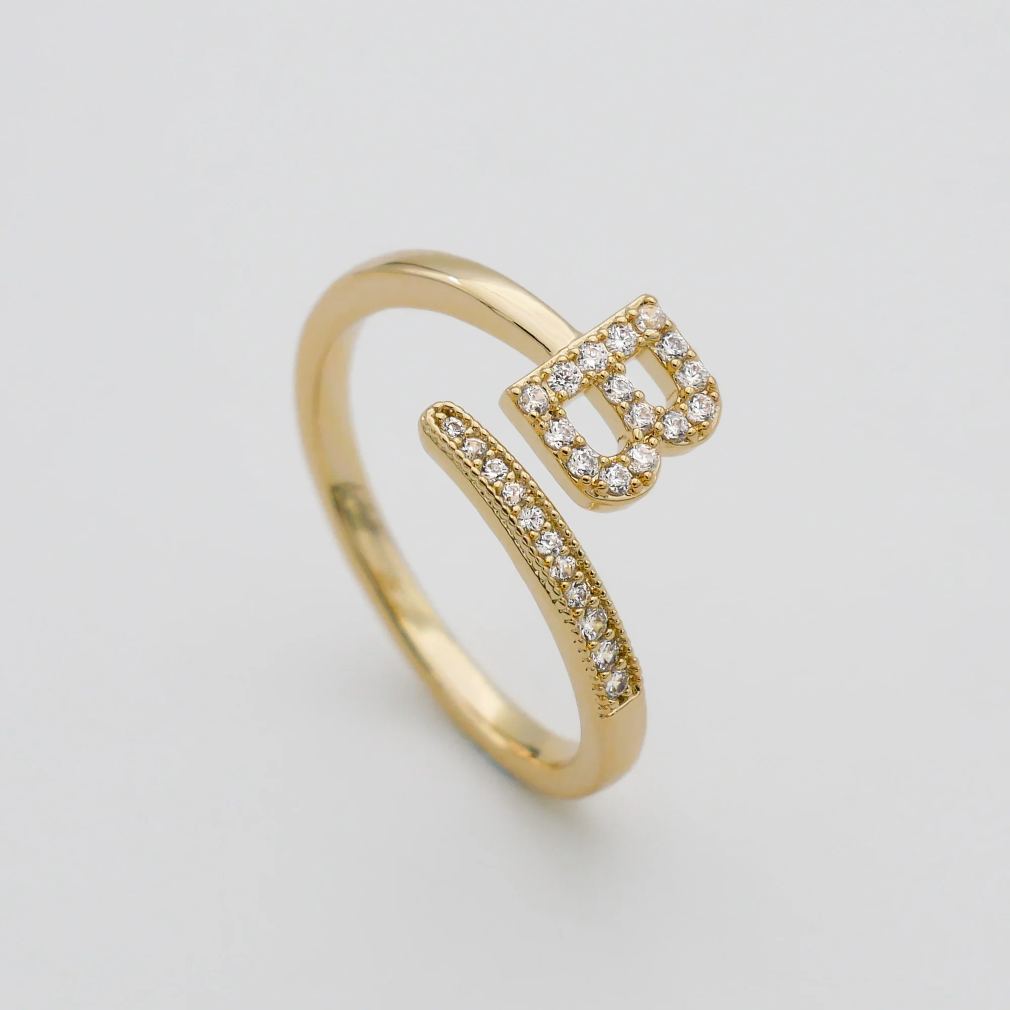 Pave Initial Ring - Image 7