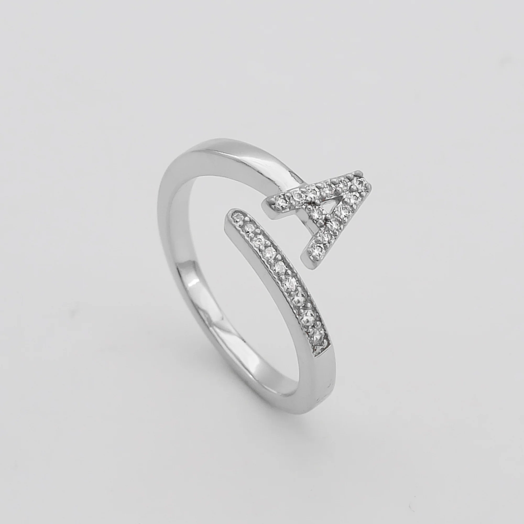 Pave Initial Ring - Image 8