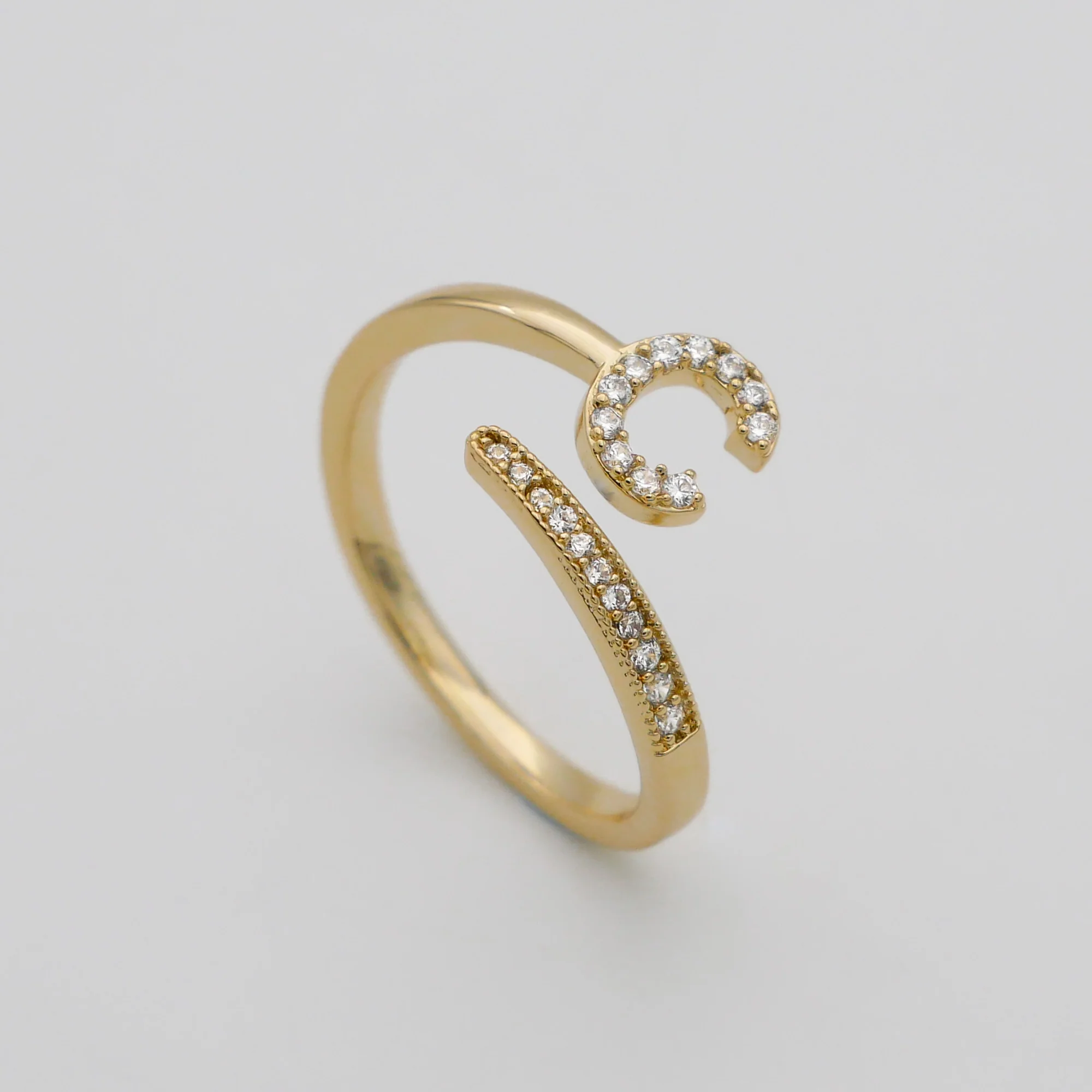 Pave Initial Ring - Image 9