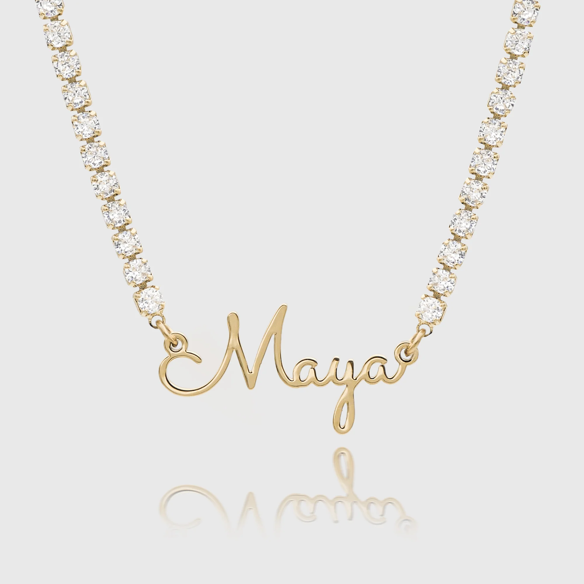 London Name Tennis Necklace
