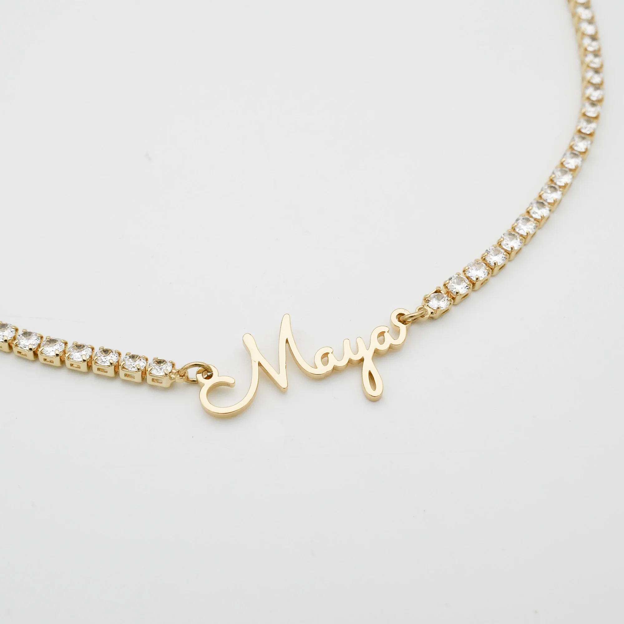 London Name Tennis Necklace - Image 6