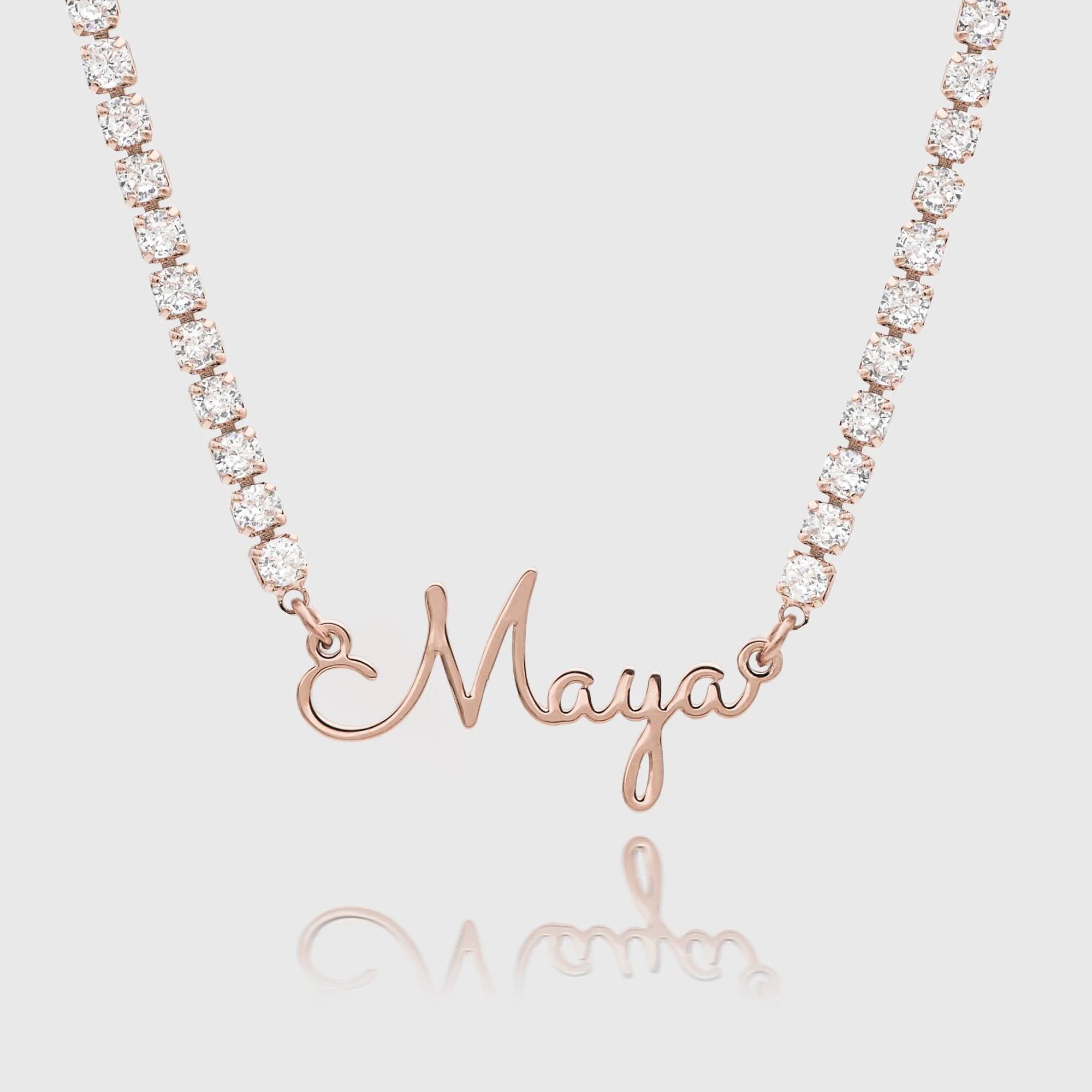 London Name Tennis Necklace - Image 7