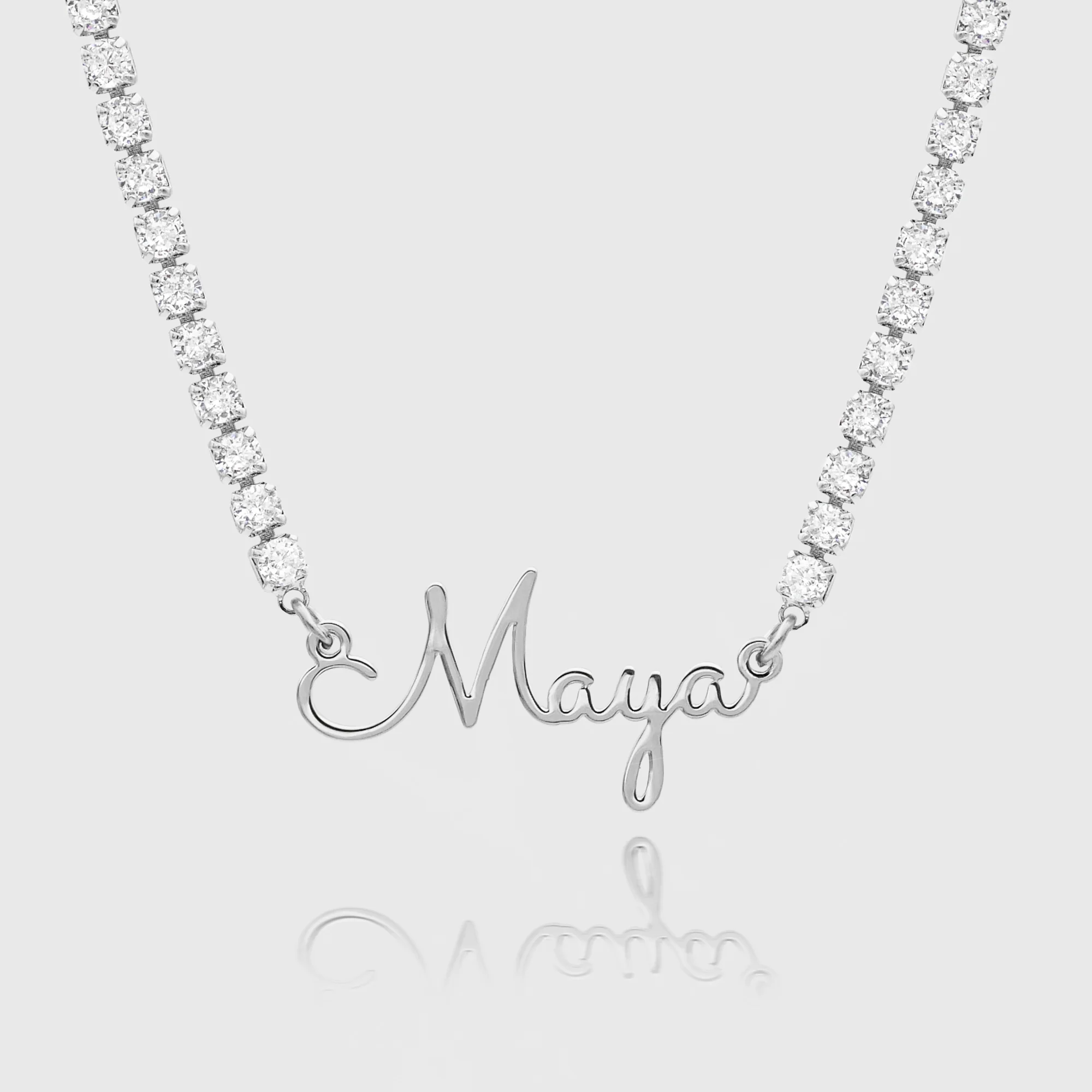 London Name Tennis Necklace - Image 8