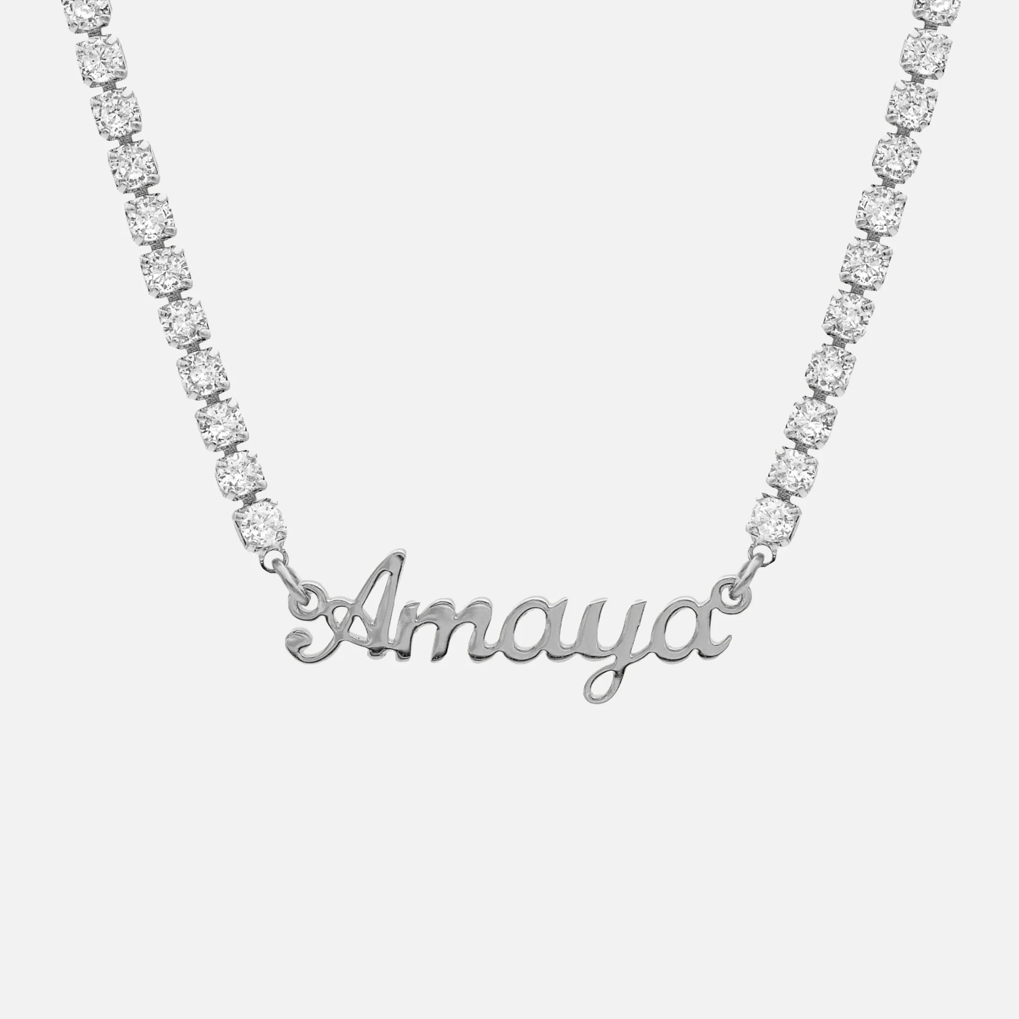 Miami Name Tennis Necklace - Image 7