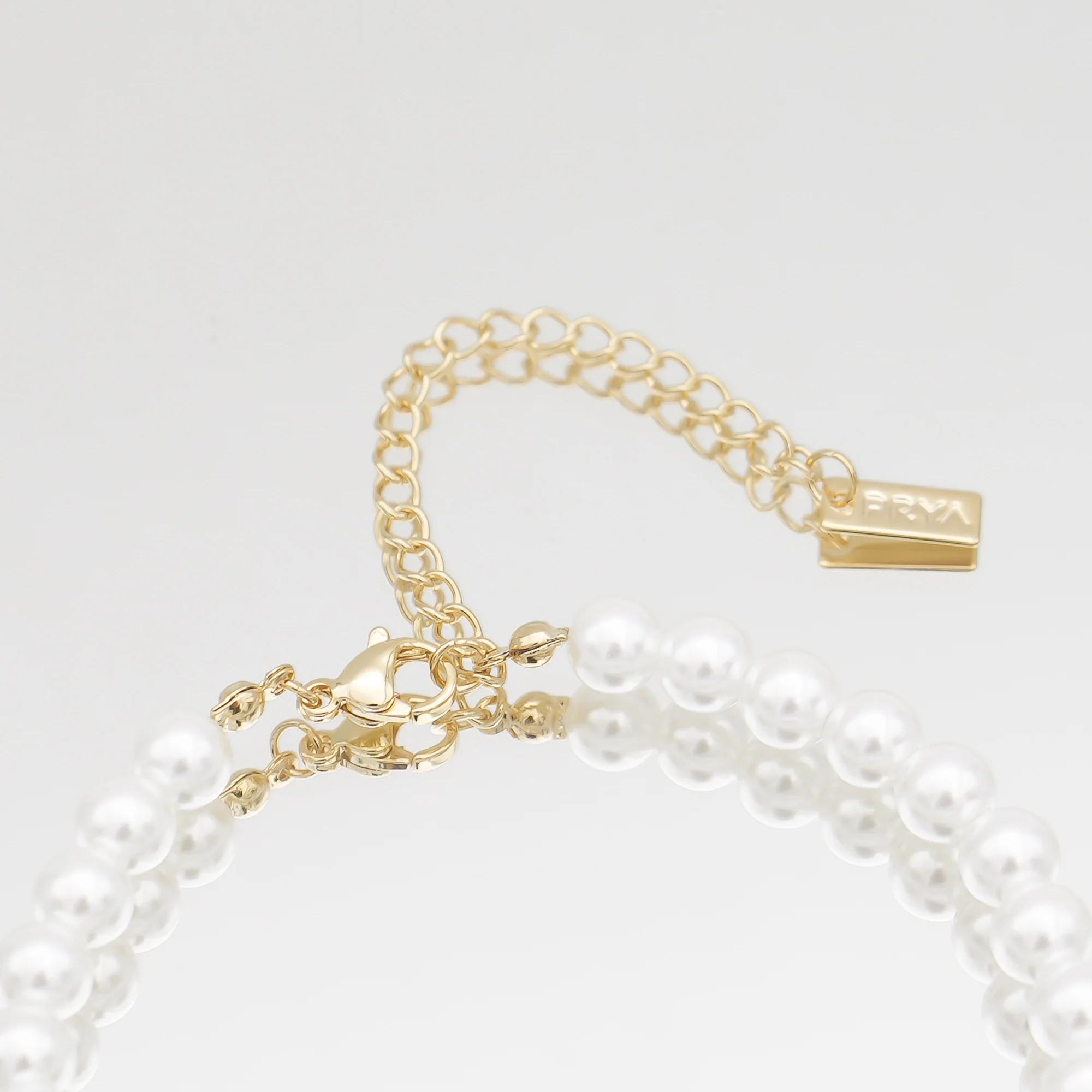 Pave Pearl Initial Anklet - Image 56