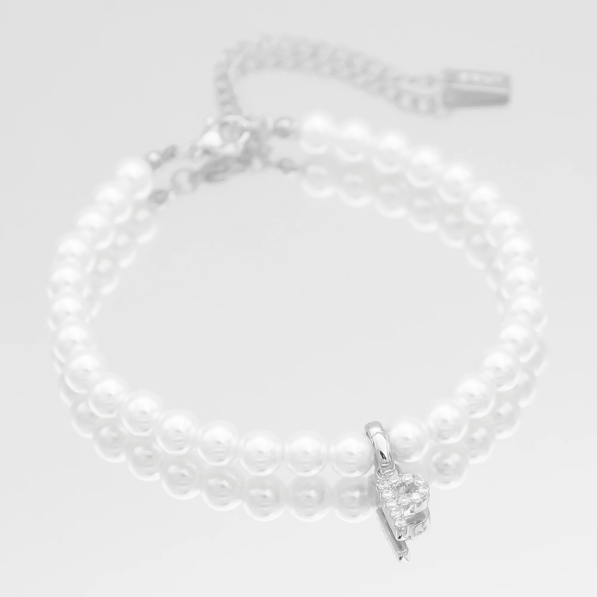 Pave Pearl Initial Bracelet - Image 31