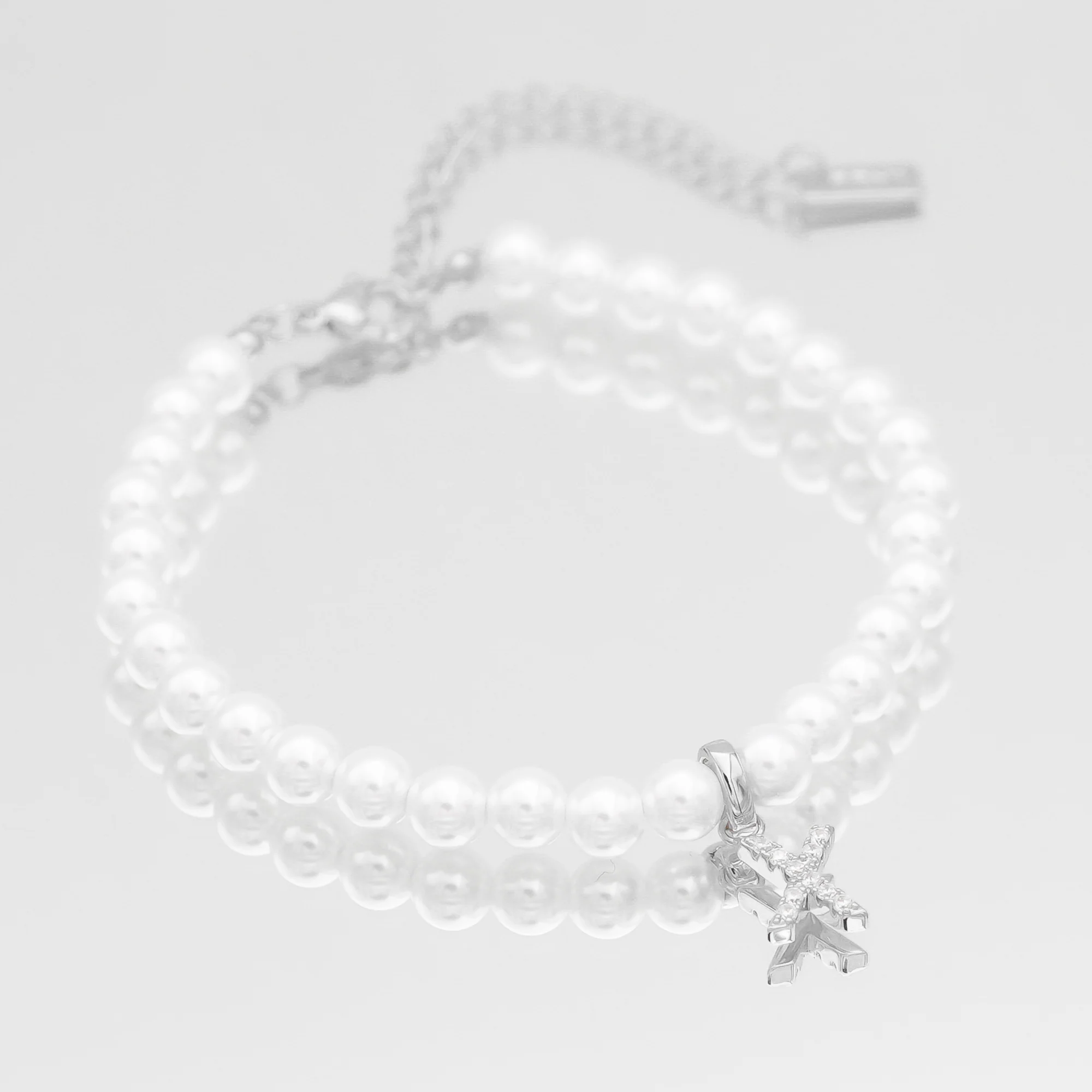 Pave Pearl Initial Bracelet - Image 47