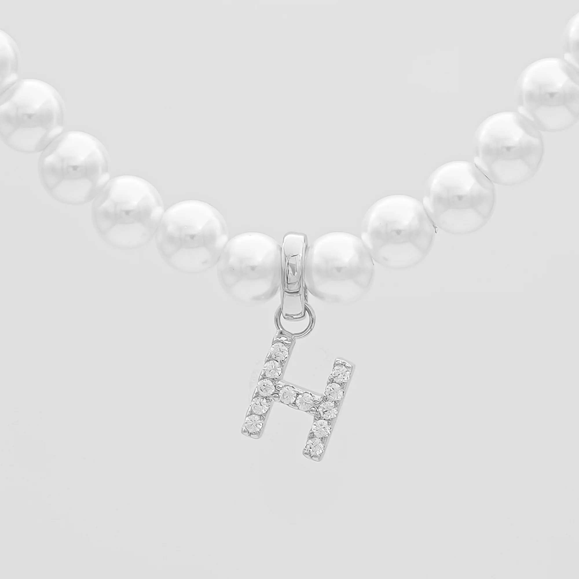 Pave Pearl Initial Necklace - Image 22
