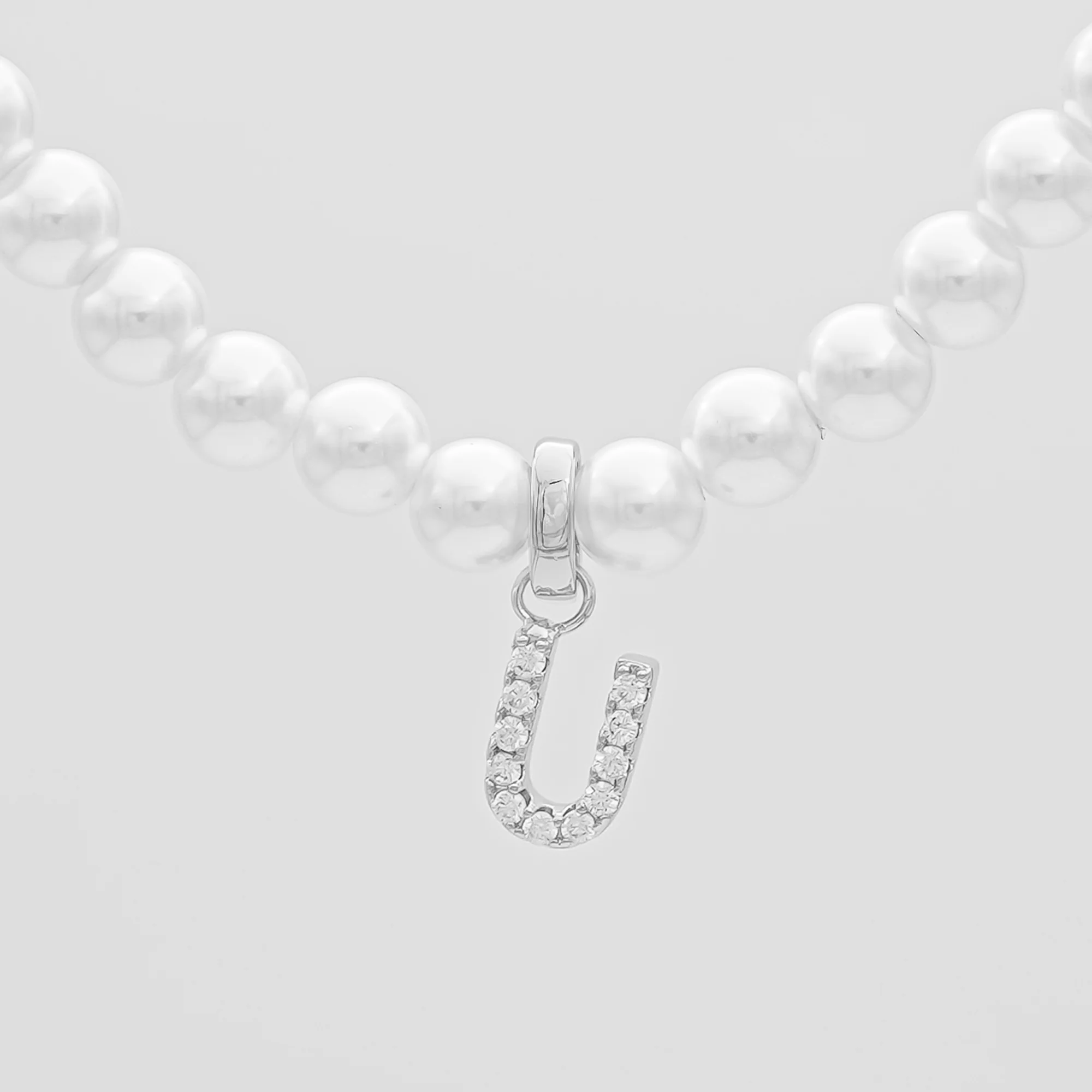 Pave Pearl Initial Necklace - Image 35