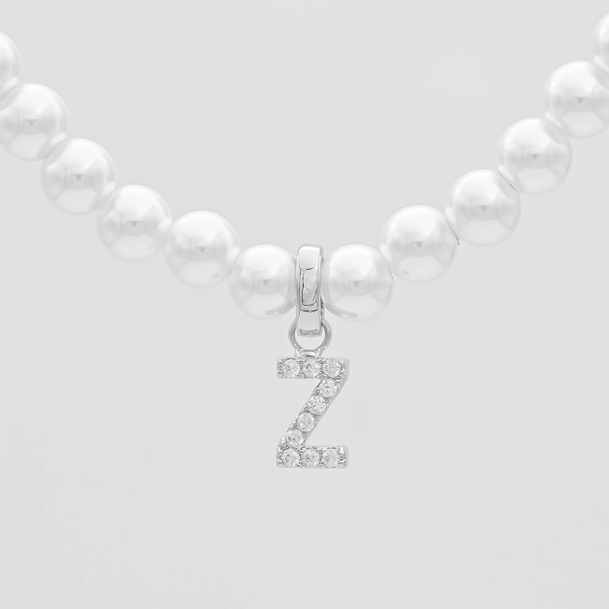 Pave Pearl Initial Necklace - Image 45