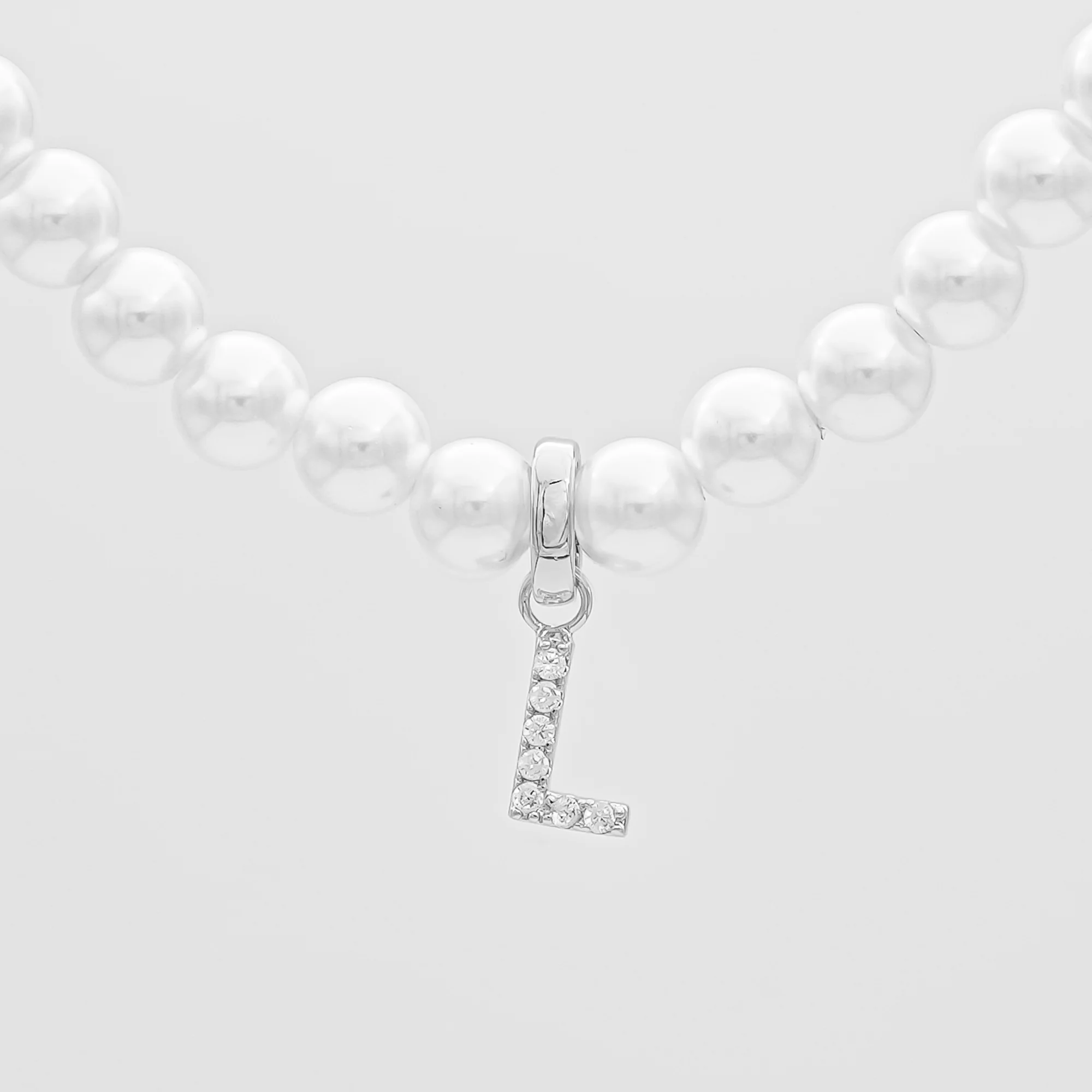 Pave Pearl Initial Necklace - Image 49