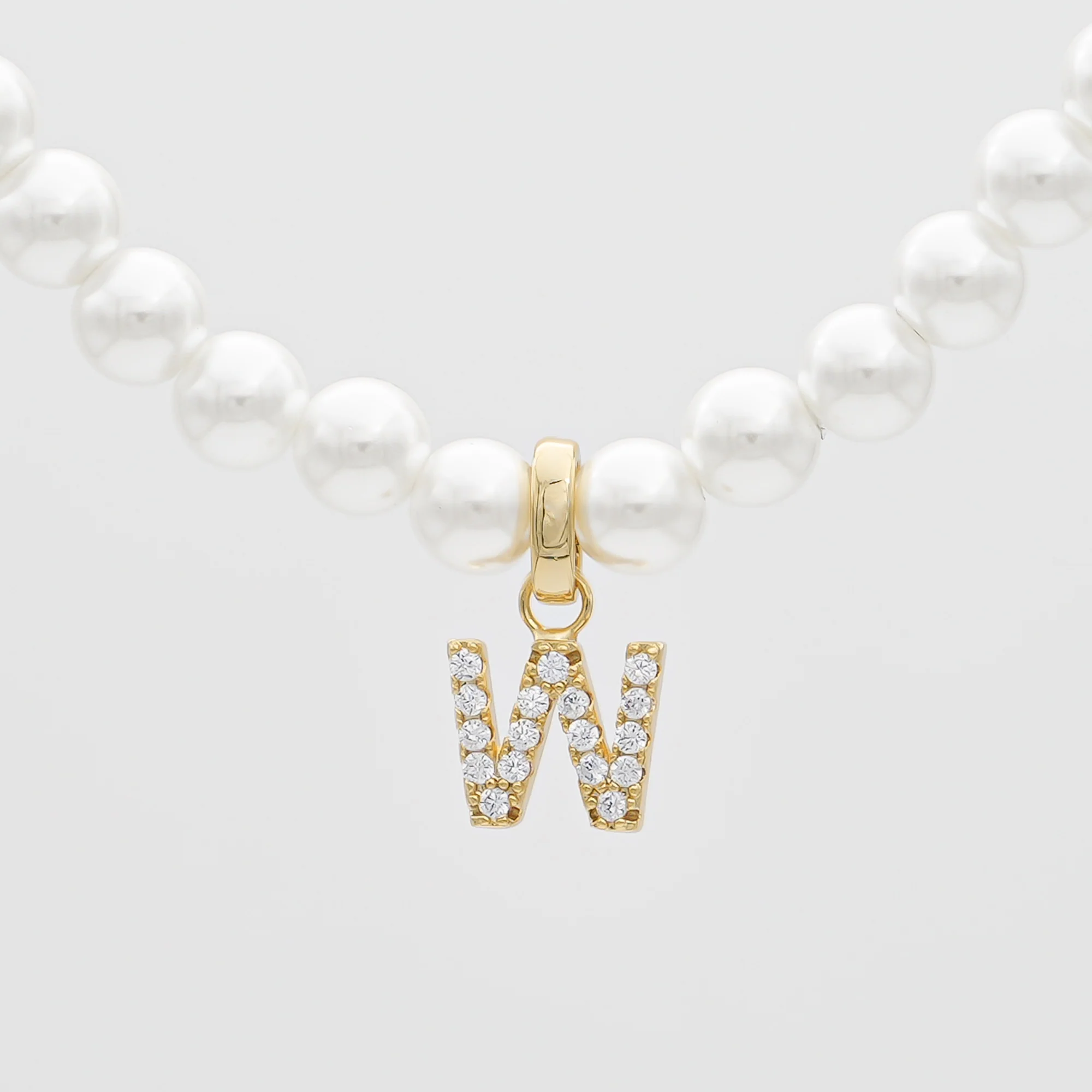 Pave Pearl Initial Necklace - Image 53
