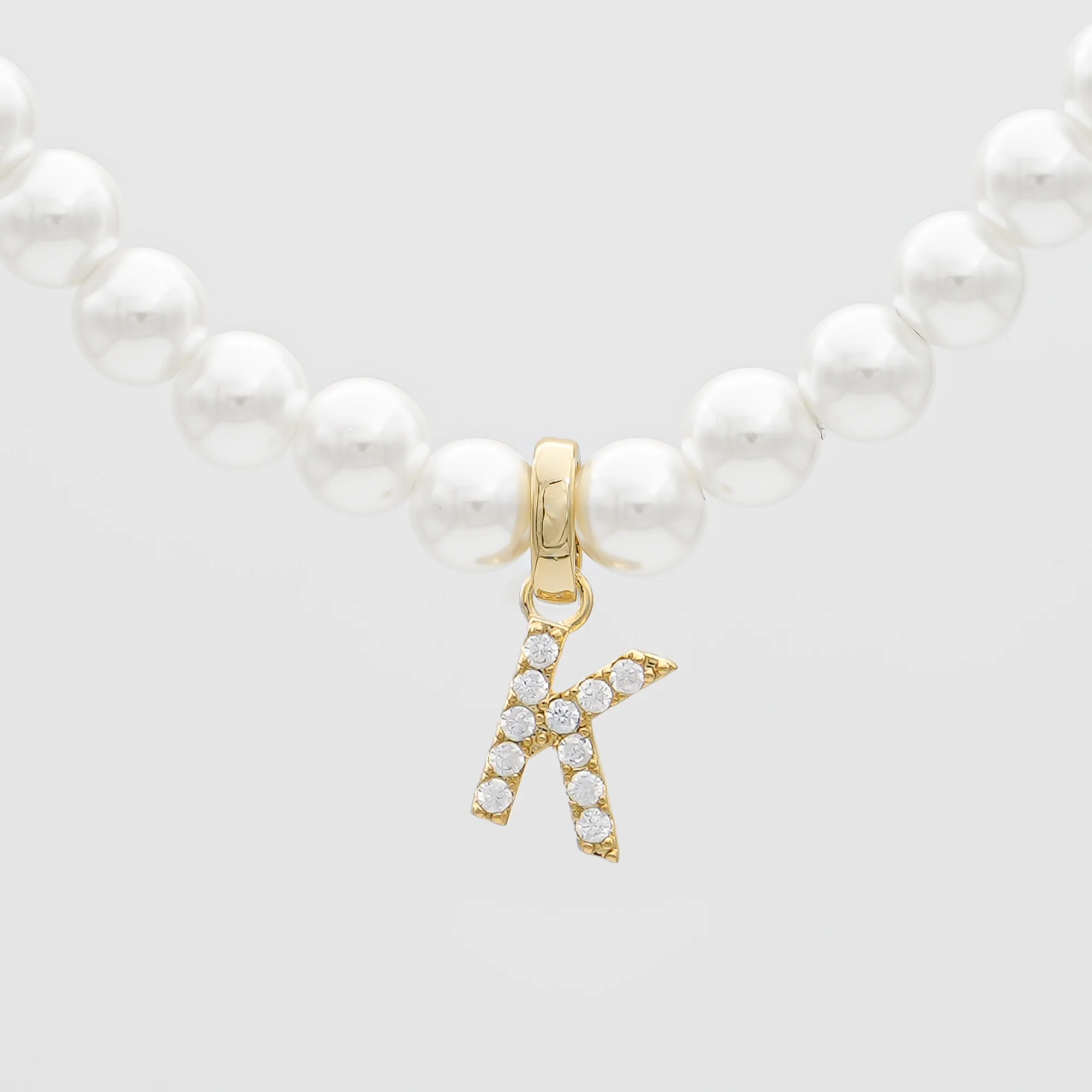 Pave Pearl Initial Necklace - Image 55