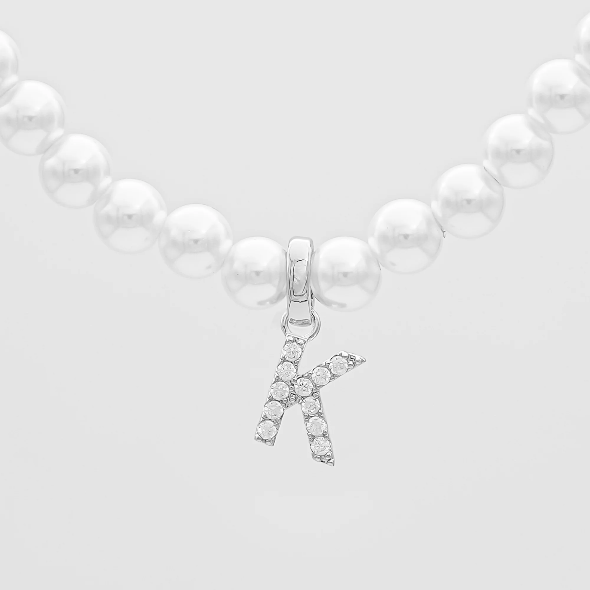 Pave Pearl Initial Necklace - Image 56