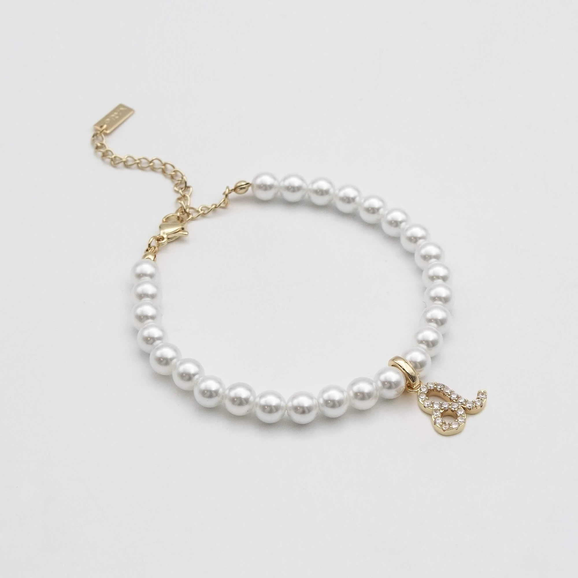 Pave Pearl Zodiac Bracelet - Image 12