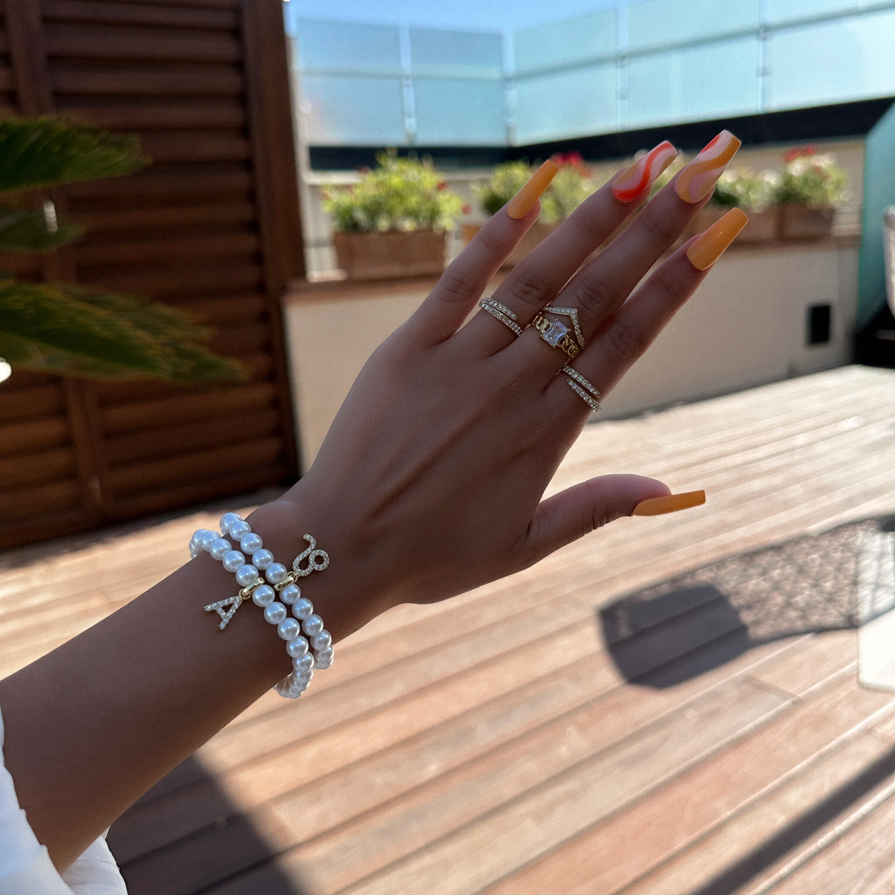 Pave Pearl Zodiac Bracelet - Image 6