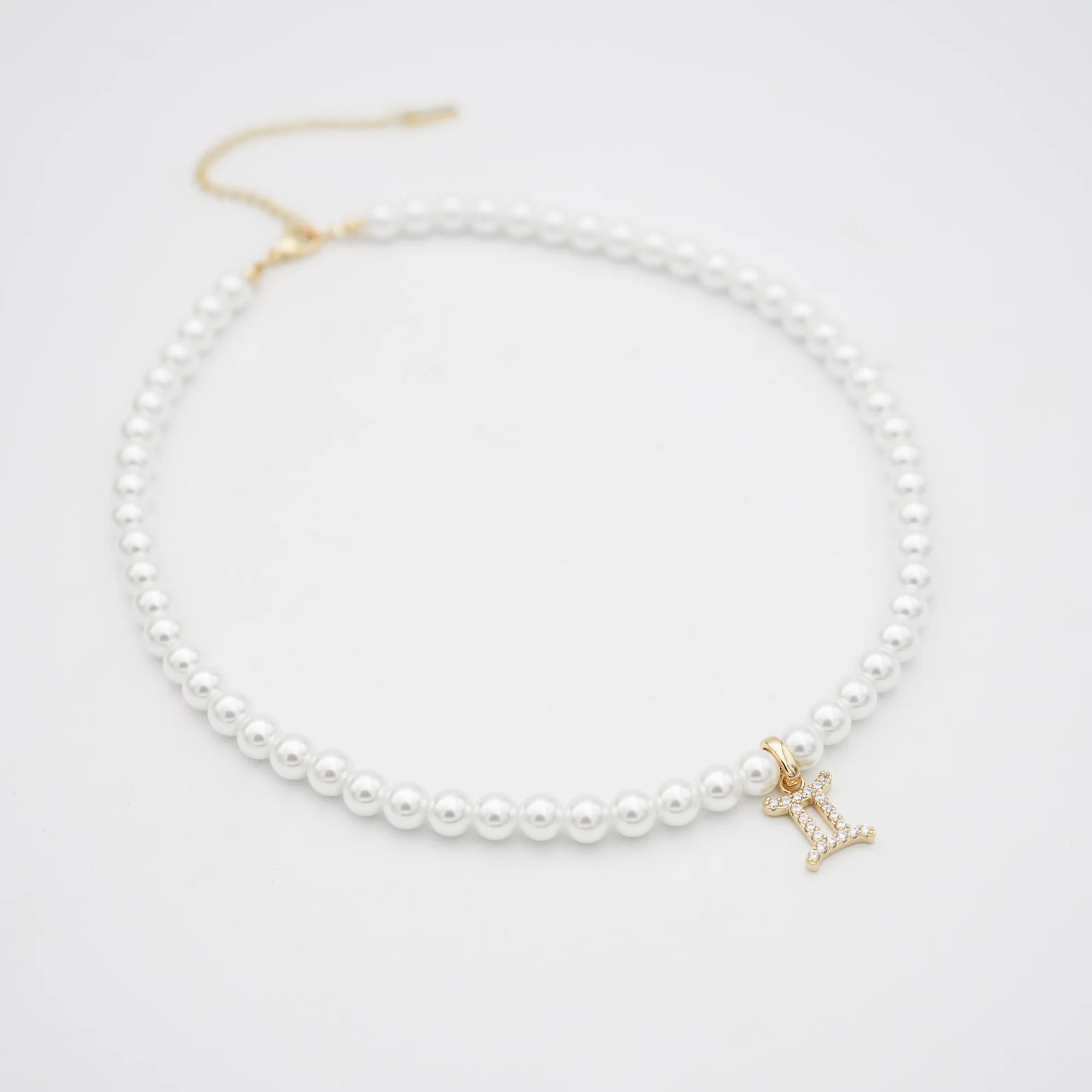 Pave Pearl Zodiac Necklace - Image 10