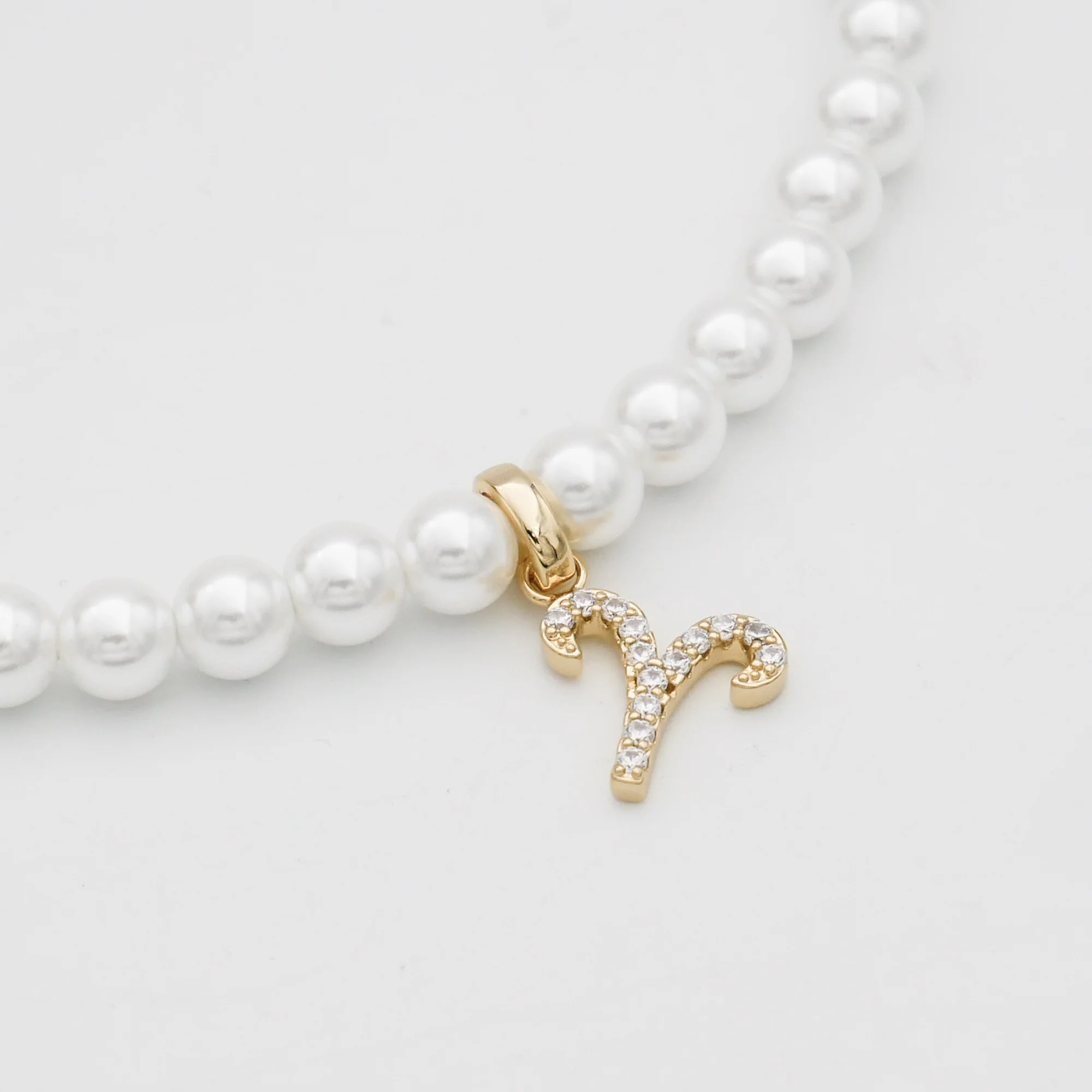 Pave Pearl Zodiac Necklace - Image 12